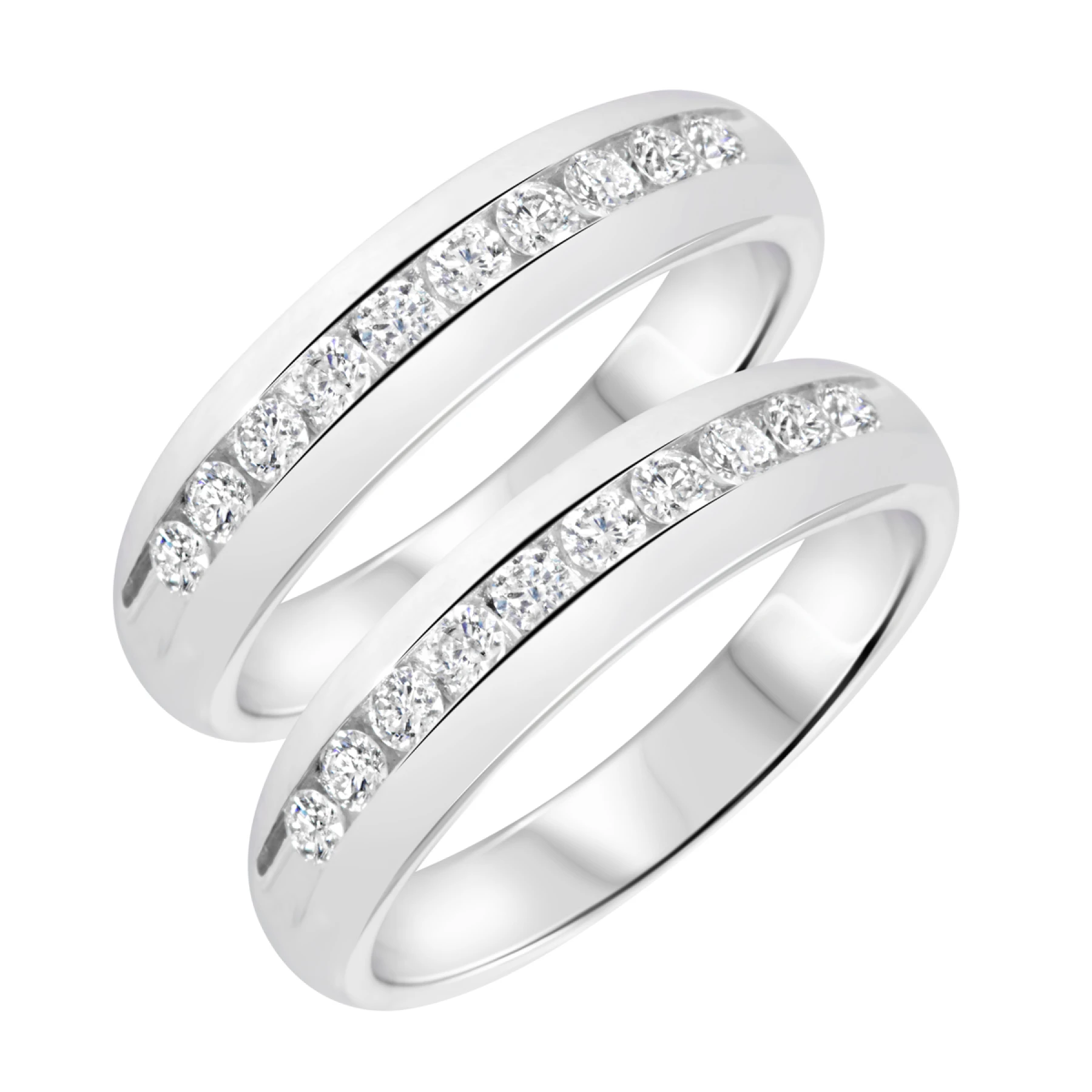 Kore 1 ct tw. Diamond Same Sex Mens Band Set