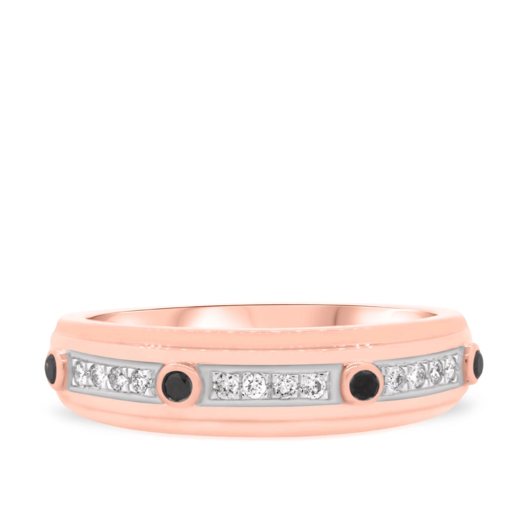Fatima 1/4 ct tw. Black Diamond (Treated) Mens Band