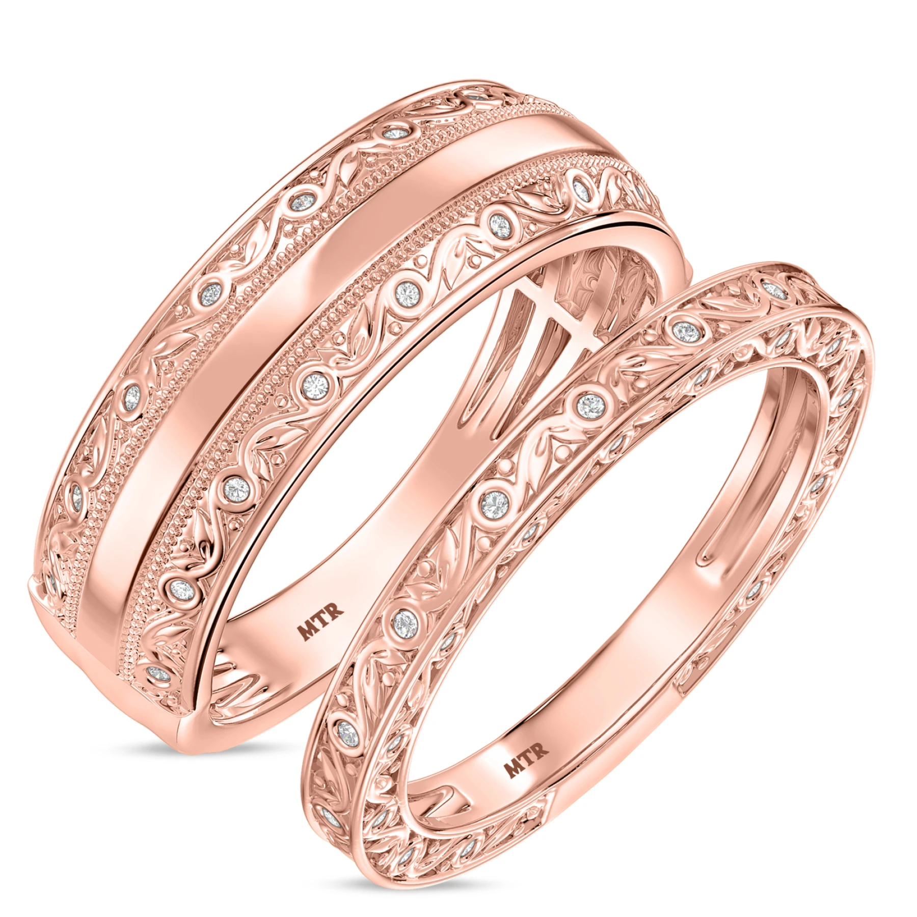 Zarina 1/4 ct tw. Lab Grown Diamond Wedding Band Set