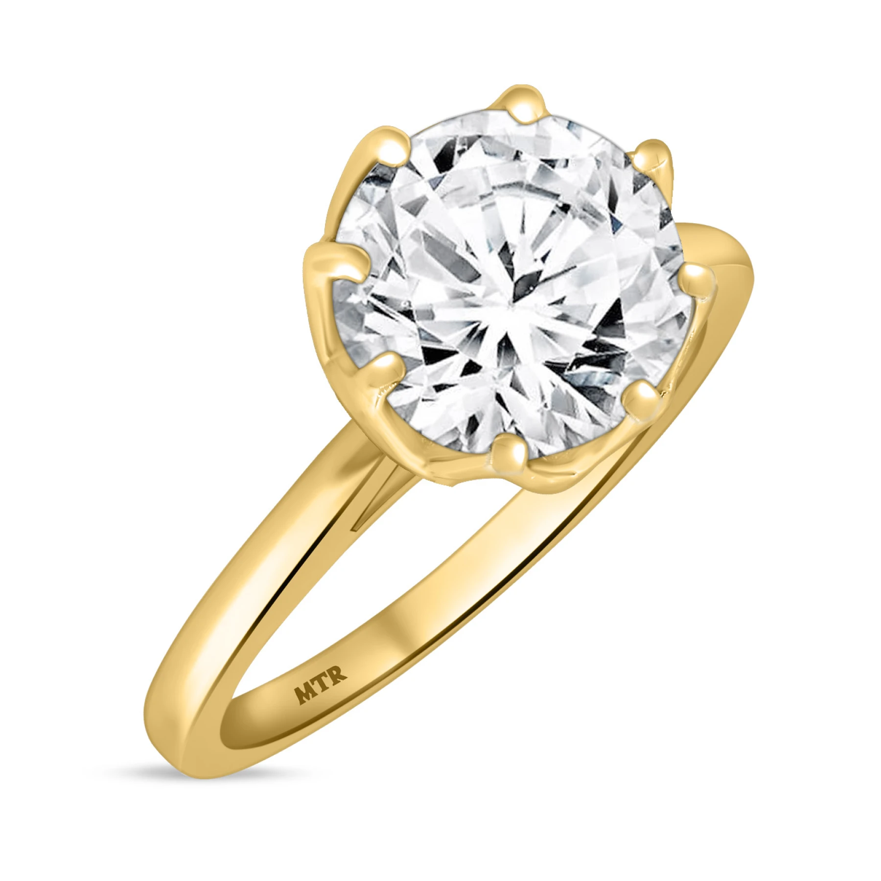Allonia 3 ct tw. Lab Grown Diamond Round Solitaire Engagement Ring - view 1