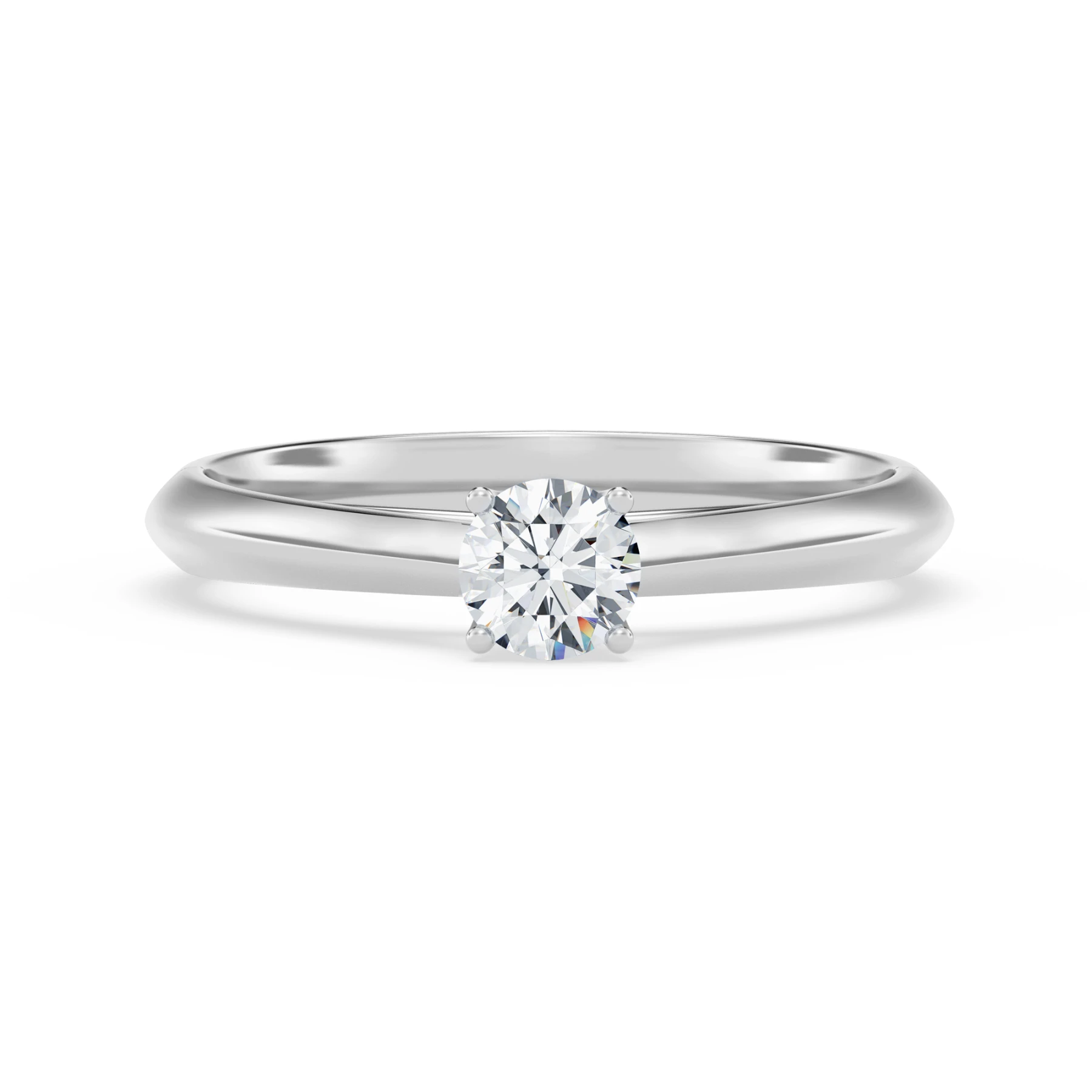 Jena 1/4 ct tw. Lab Grown Diamond Round Solitaire Engagement Ring Vermeil