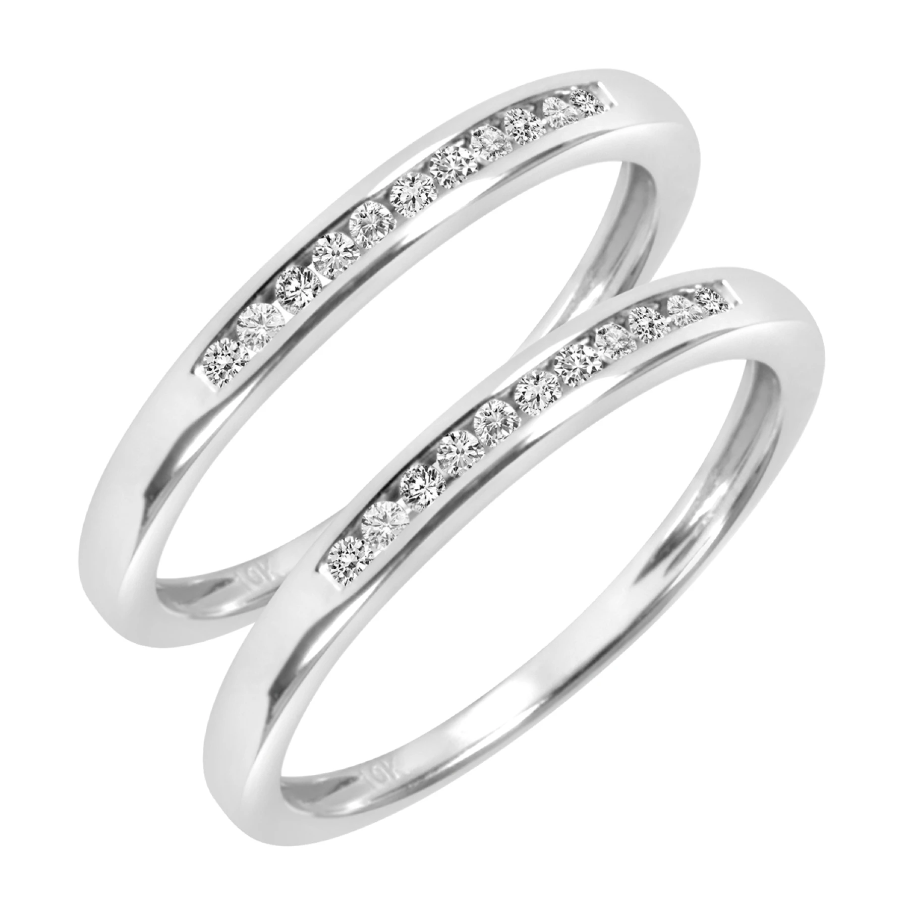 Bella 1/5 ct tw. Diamond Same Sex Ladies Band Set - view 1