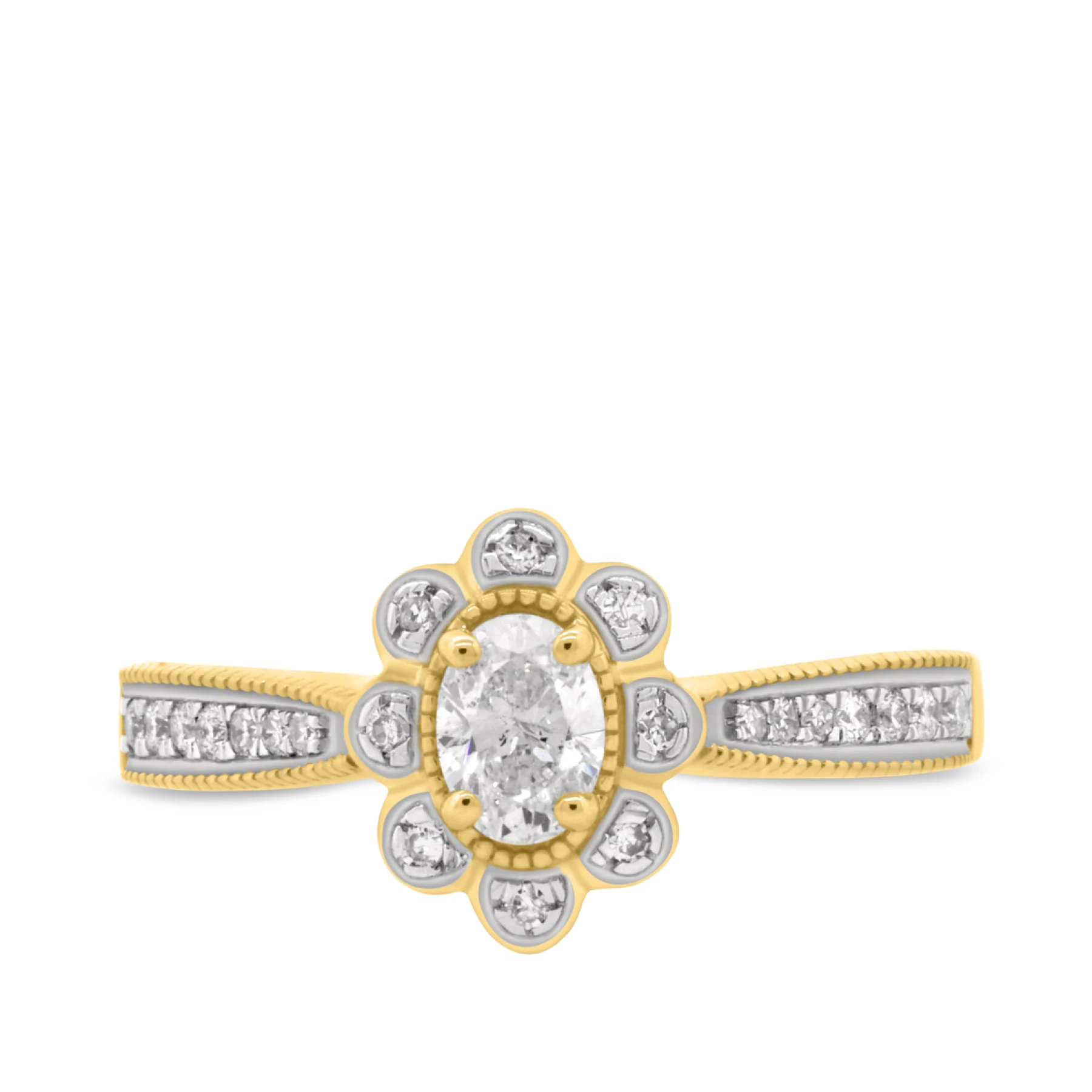 Lyla 1/2 ct tw. Lab Grown Diamond Oval Solitaire Engagement Ring - view 1
