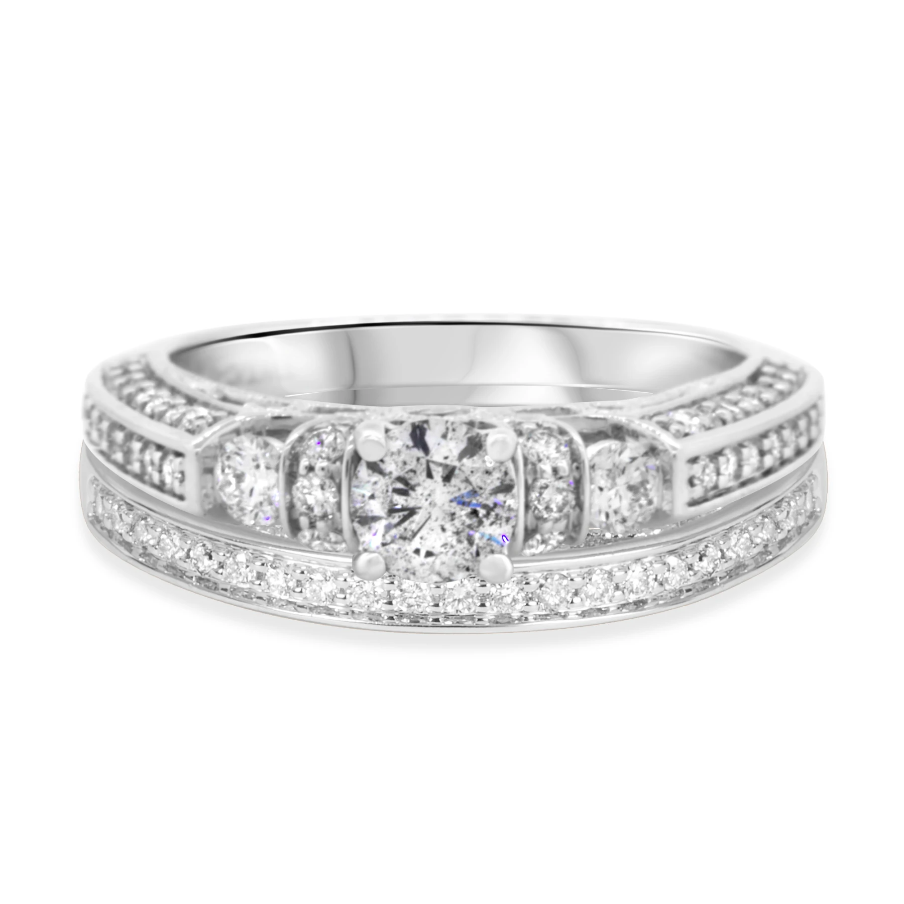 Cadence 1 1/4 ct tw. Lab Grown Diamond Round Solitaire Bridal Set - view 1