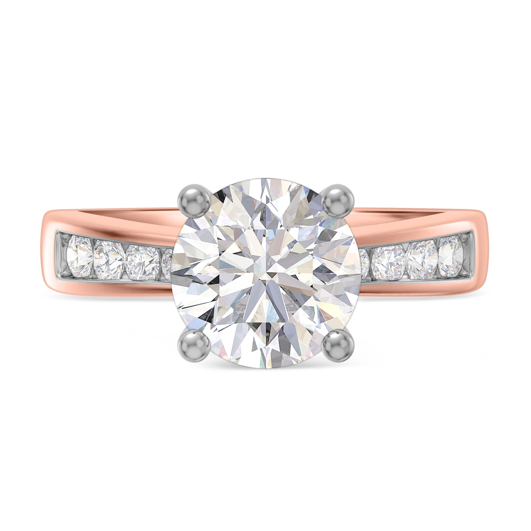 Clari 2 1/4 ct tw. Lab Grown Diamond Round Solitaire Engagement Ring - view 1
