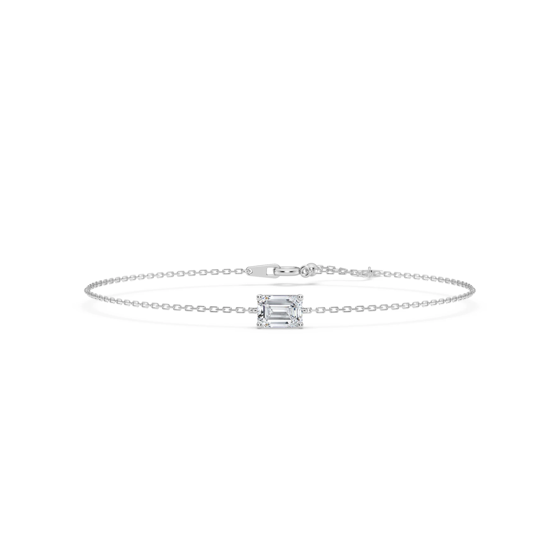 Ansel 1 Carat T.W. Lab Grown Diamond Emerald Solitaire Bracelet