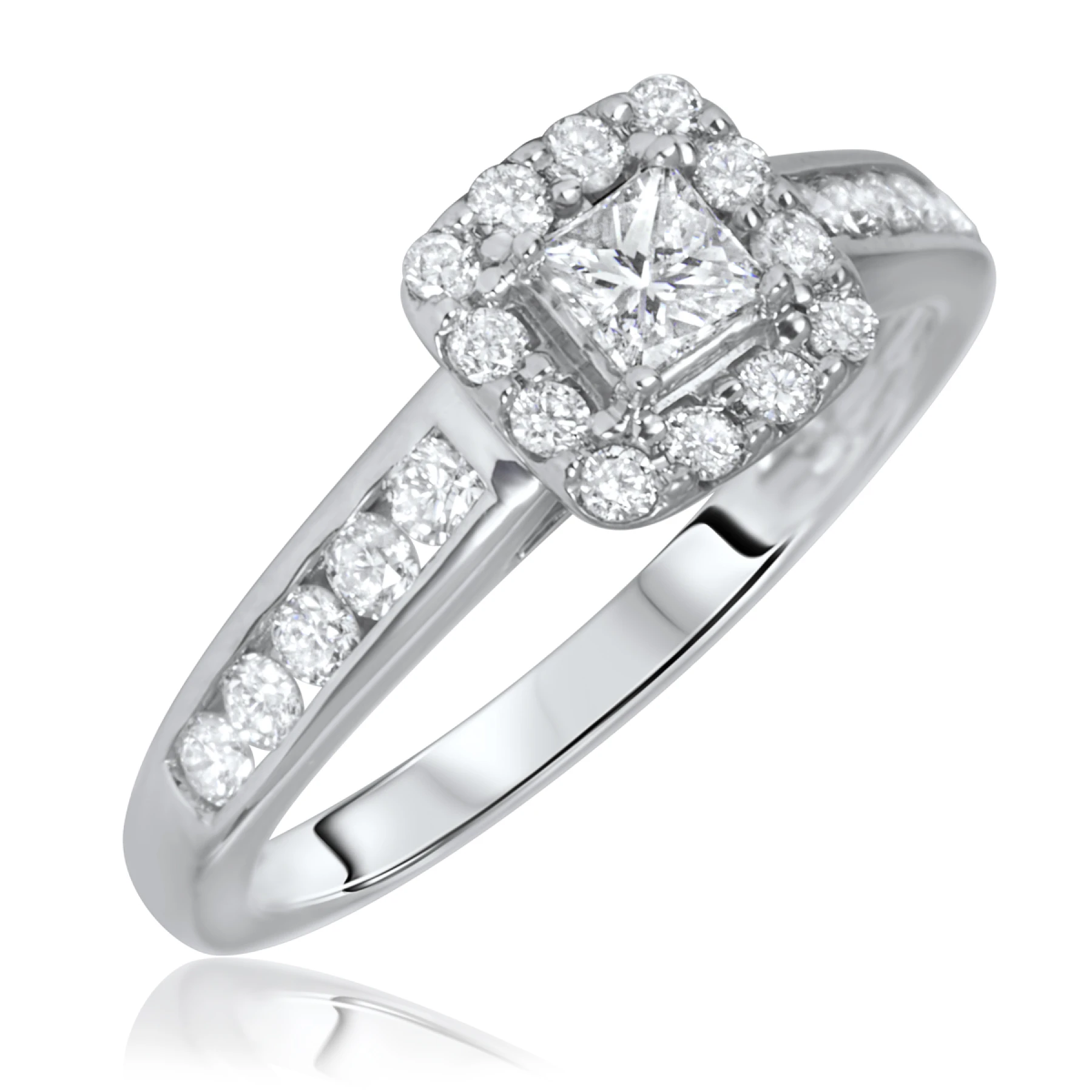 Malia 2/3 ct tw. Diamond Princess Solitaire Engagement Ring - view 1