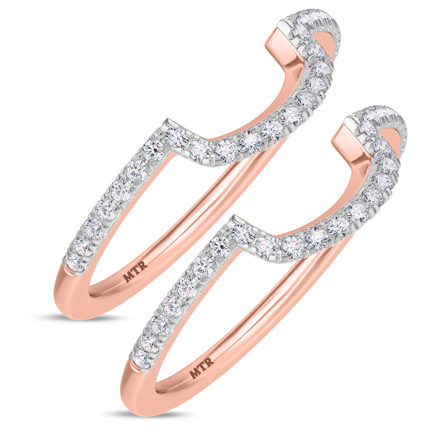 Iris 1/3 ct tw. Diamond Same Sex Ladies Band Set - view 1
