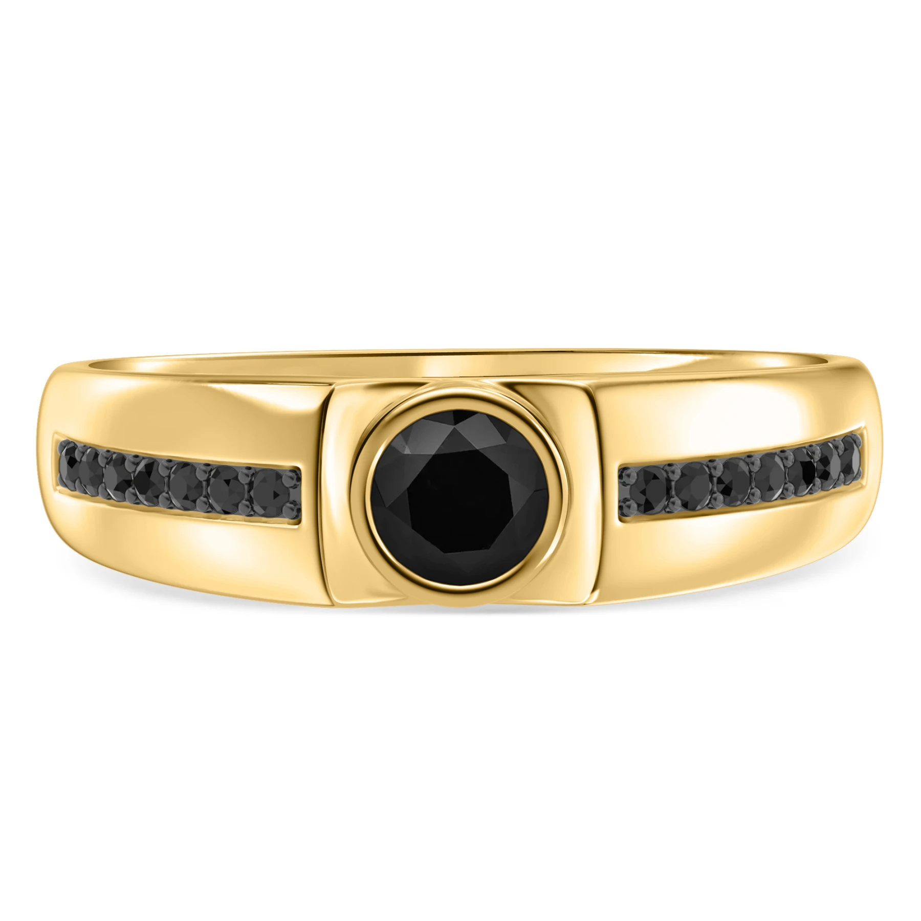 Elda 1/2 ct tw. Black Diamond Mens Band
