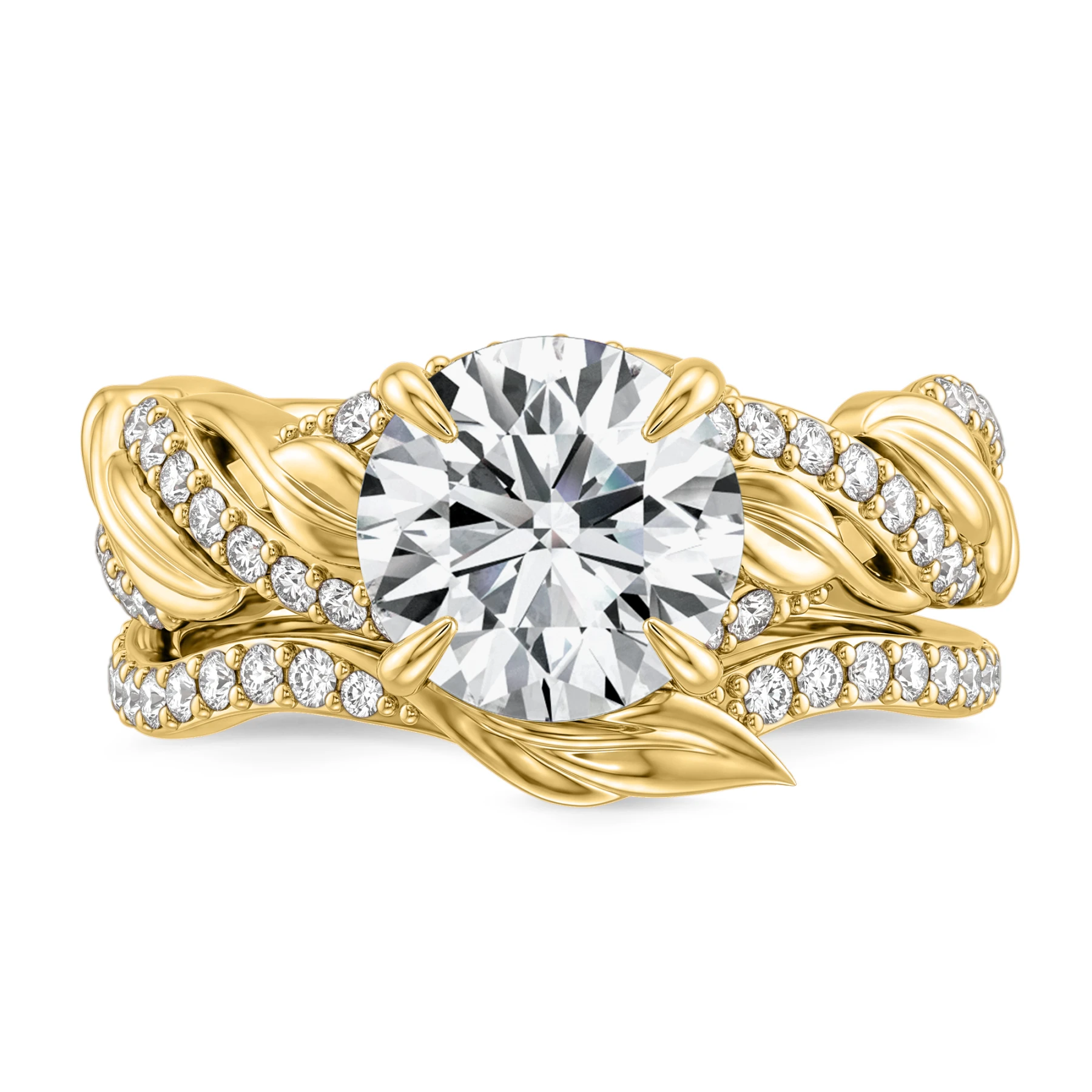 Ivana 2 1/2 ct tw. Lab Grown Diamond Round Solitaire Bridal Set