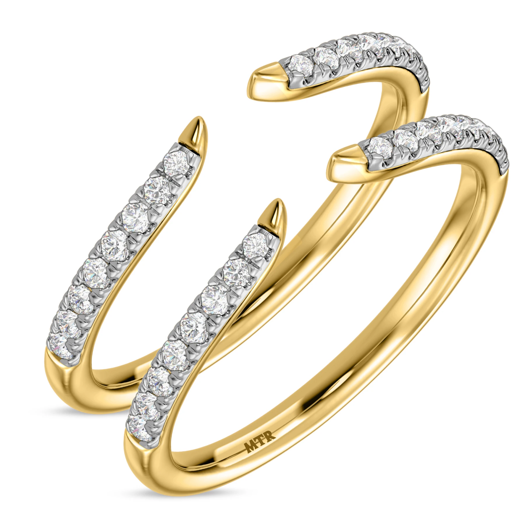 Niu 1/3 ct tw. Lab Grown Diamond Same Sex Ladies Band Set