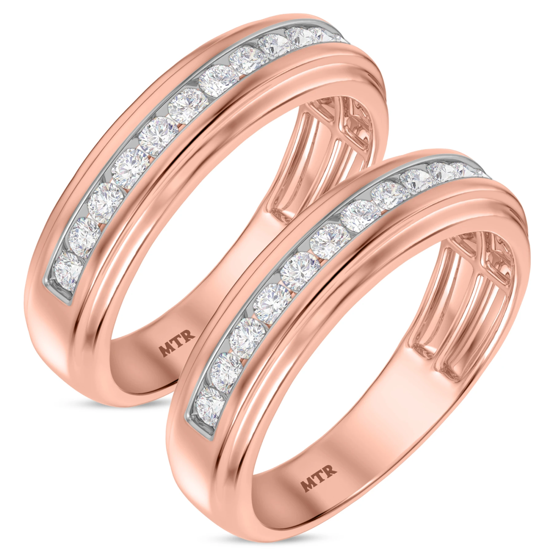Elsy 7/8 ct tw. Same Sex Mens Band Set