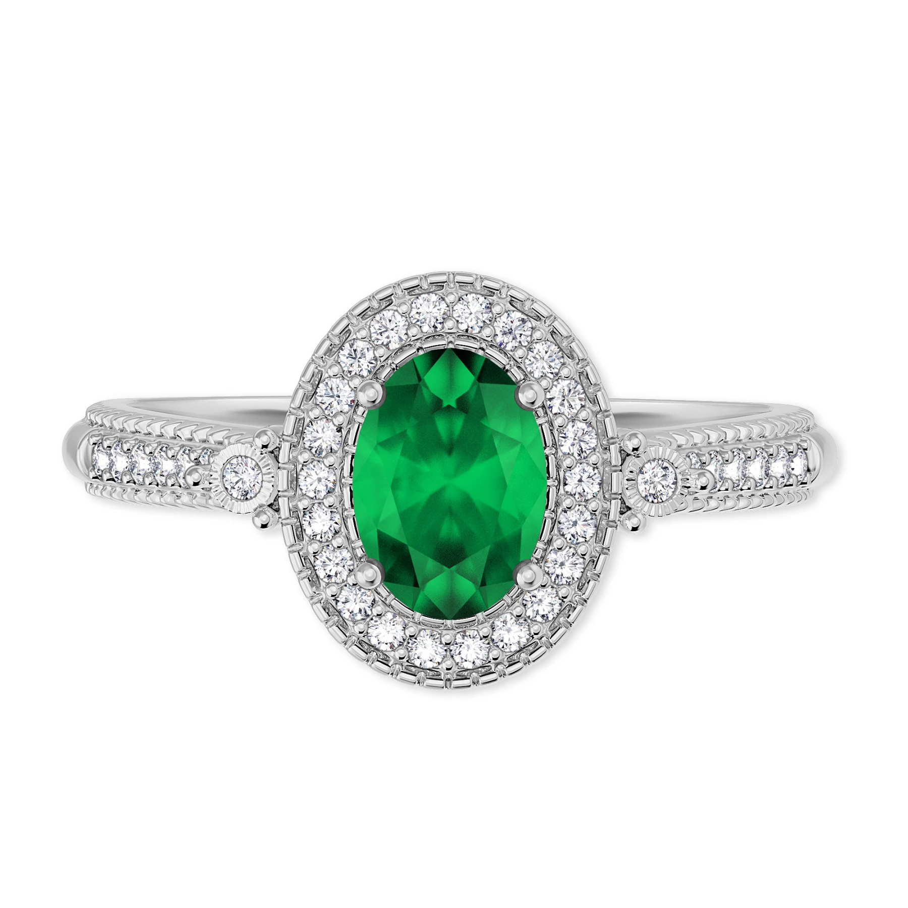 Magnol 3/4 Carat T.W. and diamond Engagement Ring Vermeil