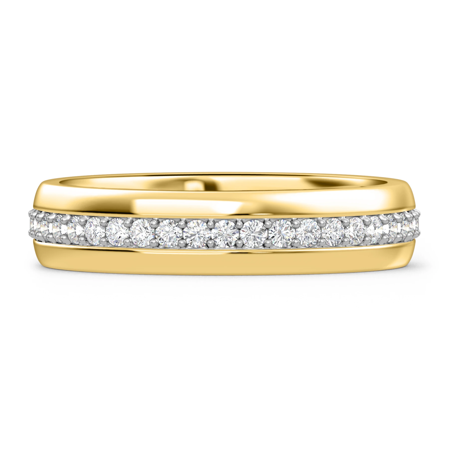 Melika 1/5 ct tw. Lab Grown Diamonds Mens Band Vermeil