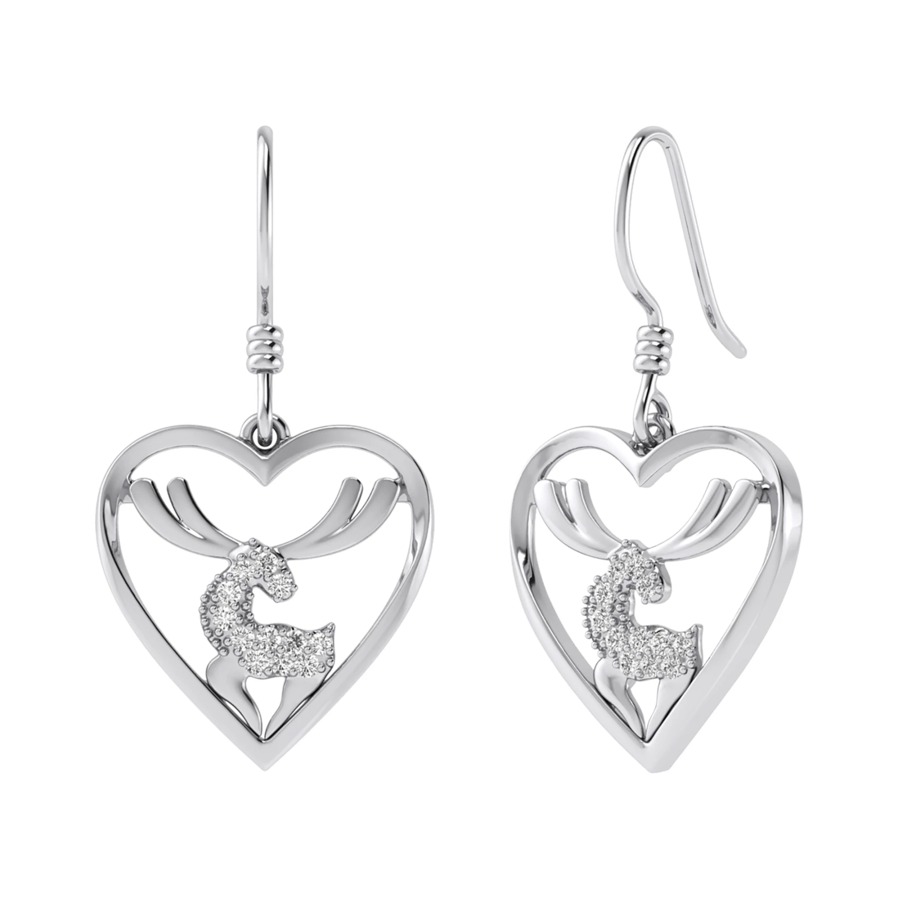 Caribou 1/8 CT. T.W. Diamond Earring - view 1