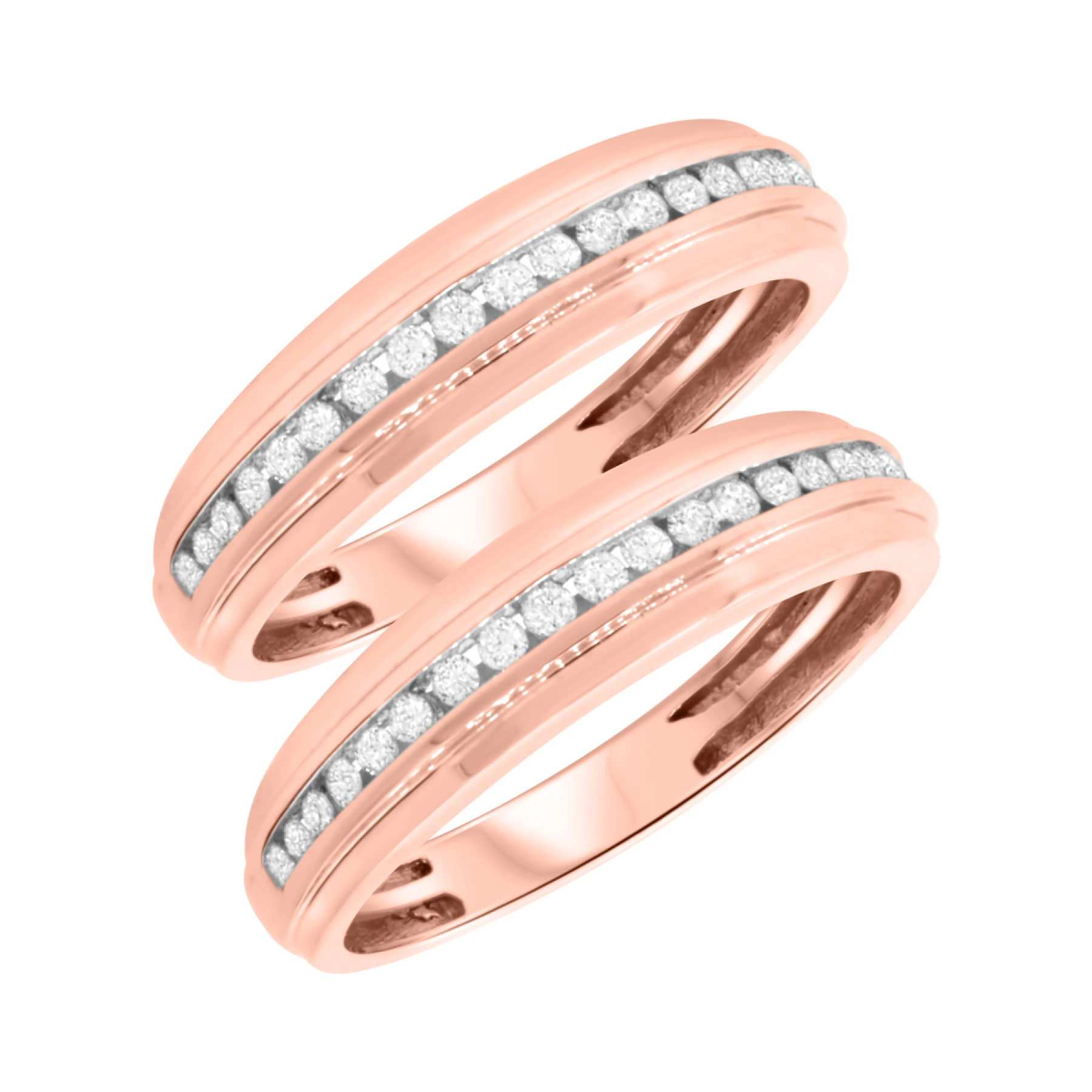 Journee 1/2 ct tw. Diamond Same Sex Mens Band Set - view 1