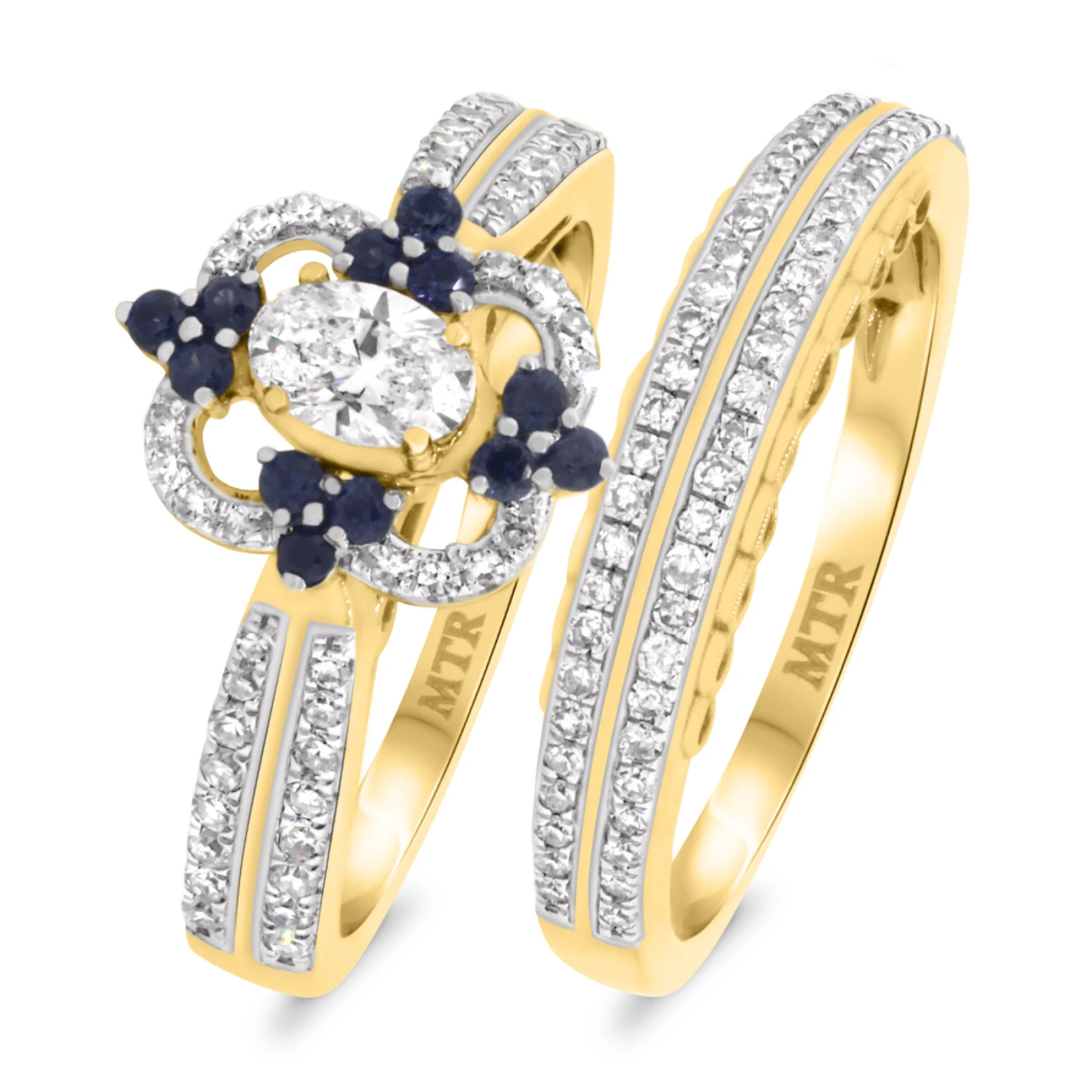 Hope 1 1/10 Carat T.W. Diamond Oval Solitaire Bridal Set - view 1