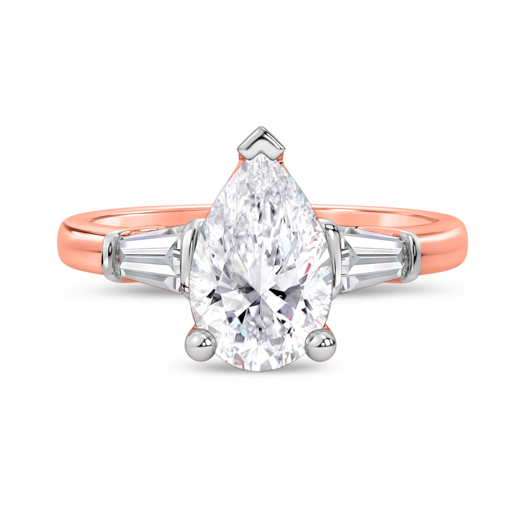 Canna 2 1/4 ct tw. Lab Grown Diamond Pear Solitaire Engagement Ring