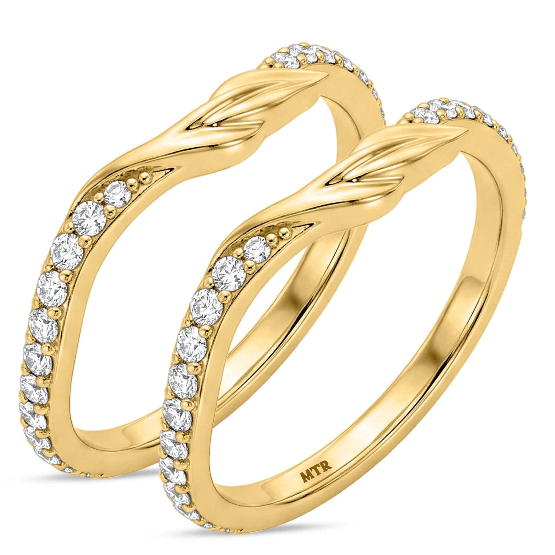 Ivana 1/2 ct tw. Lab Grown Diamond Same Sex Ladies Band Set
