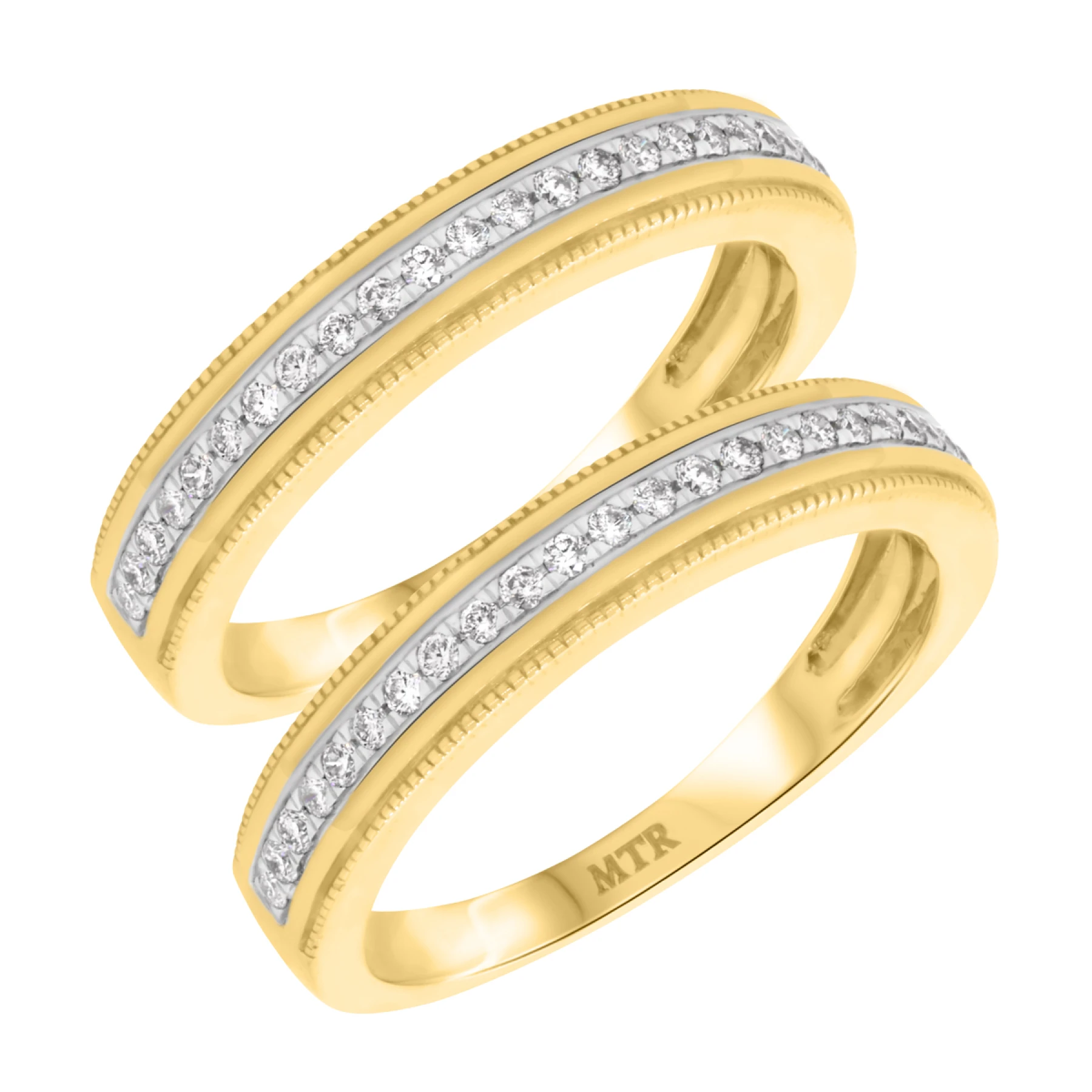 Lyla 1/2 ct tw. Lab Grown Diamond Same Sex Mens Band Set - view 1