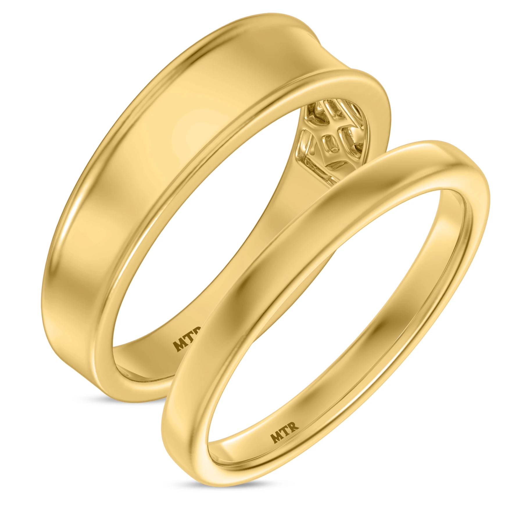 Fraya Wedding Band Set - view 1