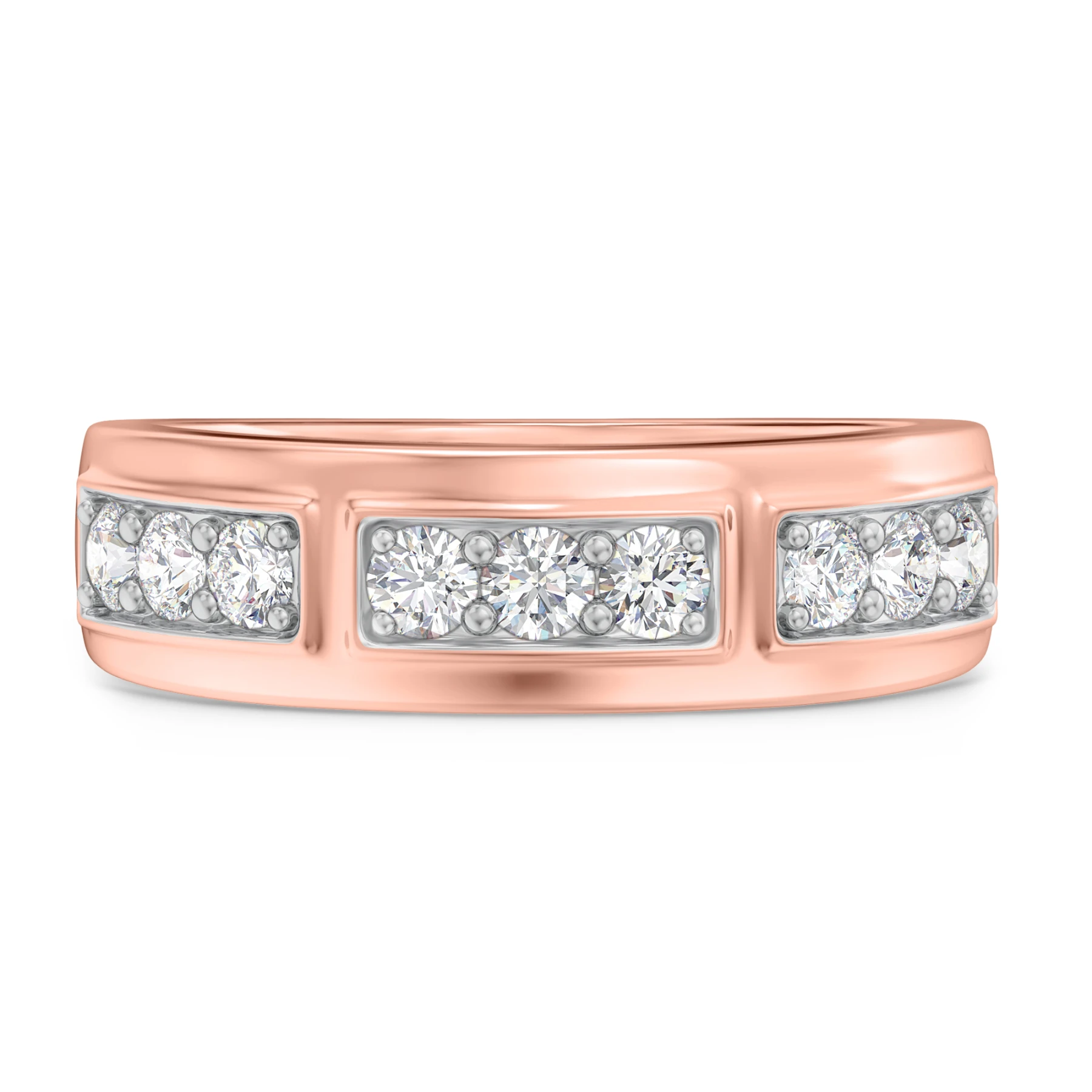 Milla 3/4 ct tw. Lab Grown Diamonds Mens Band - view 1
