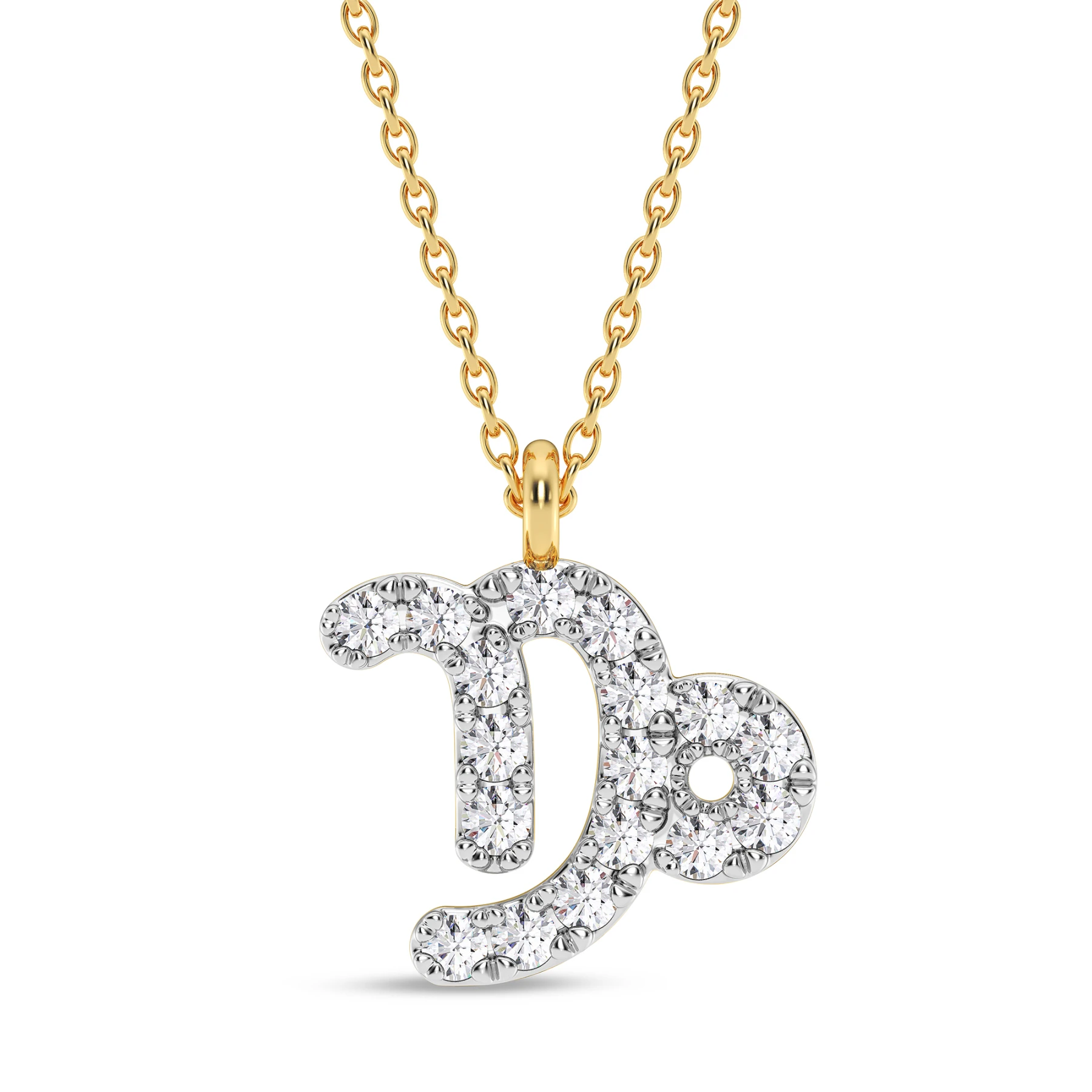 Sunsign Capricorn 1/15 CT. T.W. Lab Grown Diamond Pendant