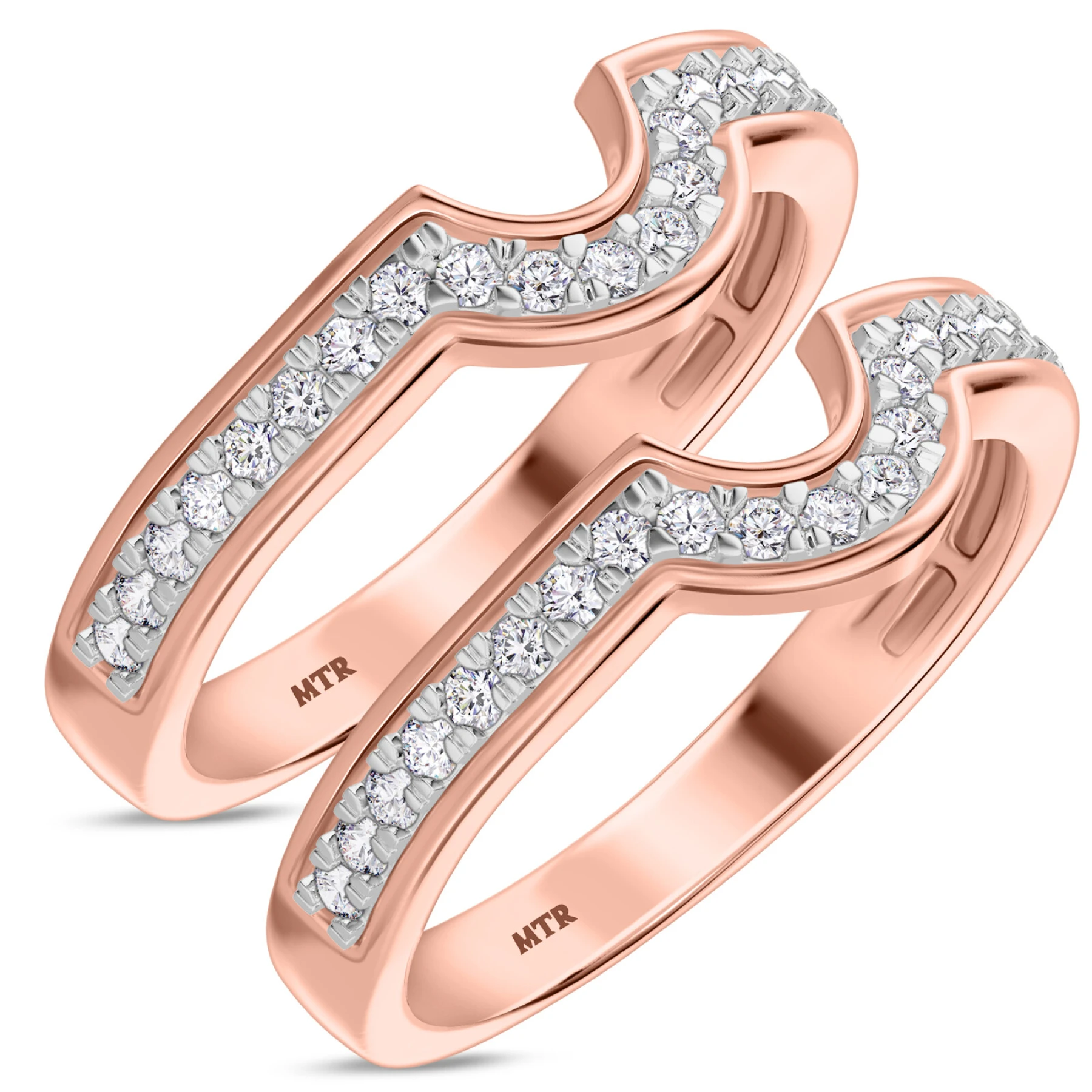 Salima 1/2 ct tw. Diamond Same Sex Ladies Band Set