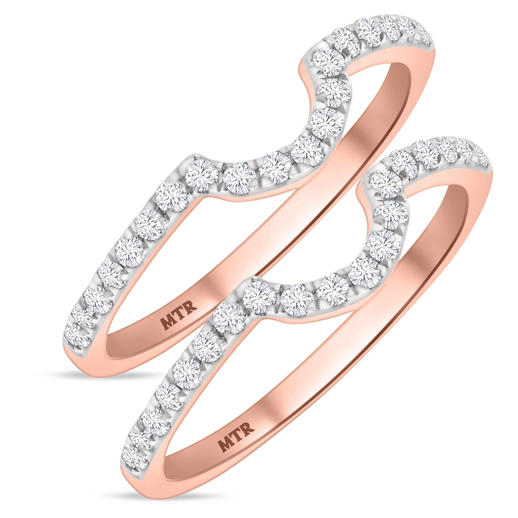 Soban 3/4 ct tw. Lab Grown Diamond Same Sex Ladies Band Set - view 1