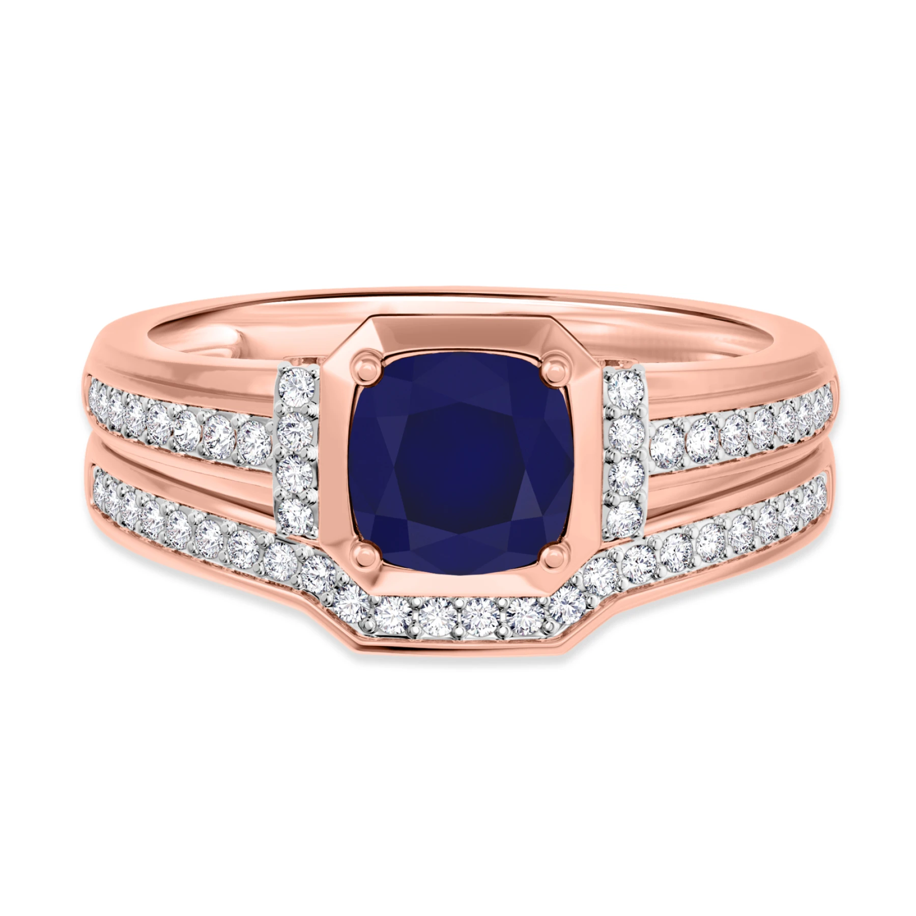 Bryony 1 3/8 Carat T.W. and Diamond Matching Bridal Ring Set