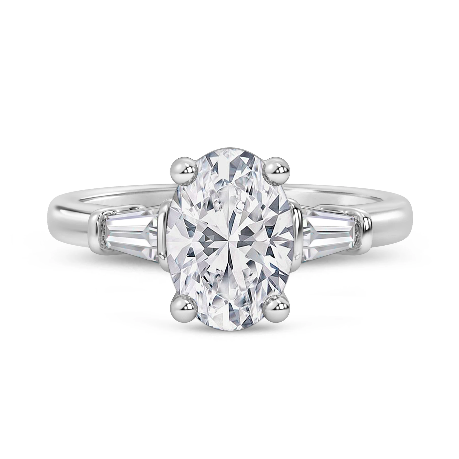 Canna 2 1/4 ct tw. Lab Grown Diamond Oval Solitaire Engagement Ring
