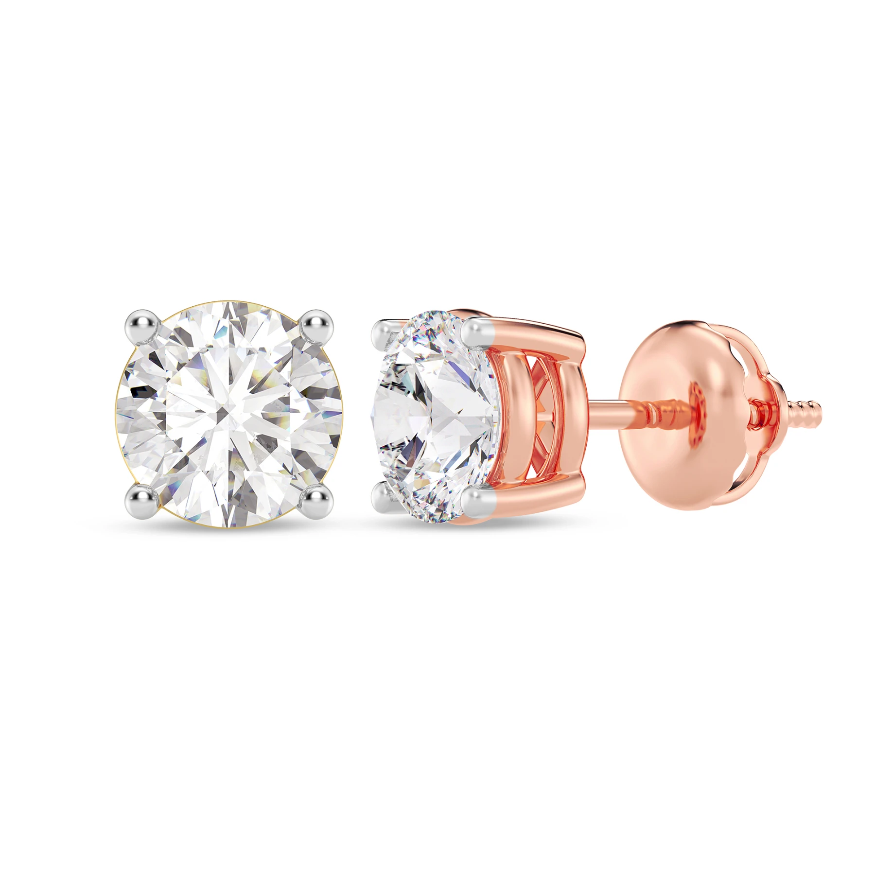 Pinkie 1/2 Carat T.W. Lab Grown Diamond Solitaire Earring