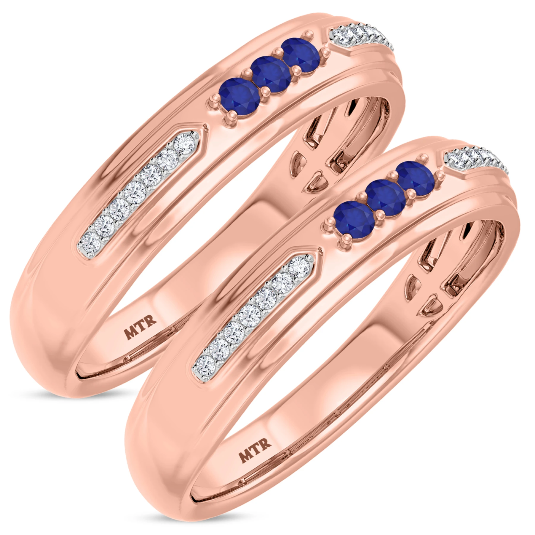 Diantha 1/5 Carat T.W. and Diamond Matching Wedding Band Set