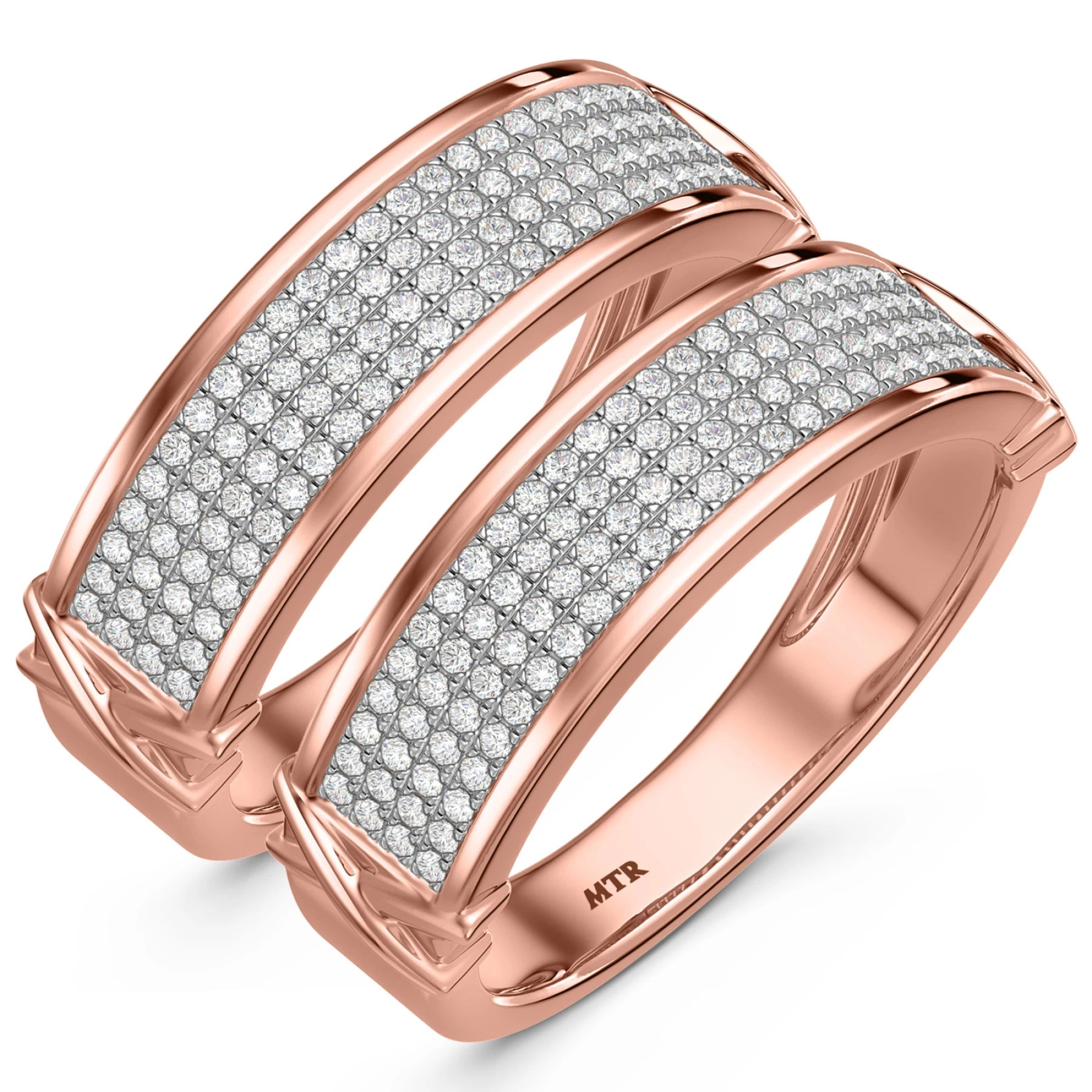 Affinity 7/8 ct tw. Diamond Same Sex Mens Band Set - view 1