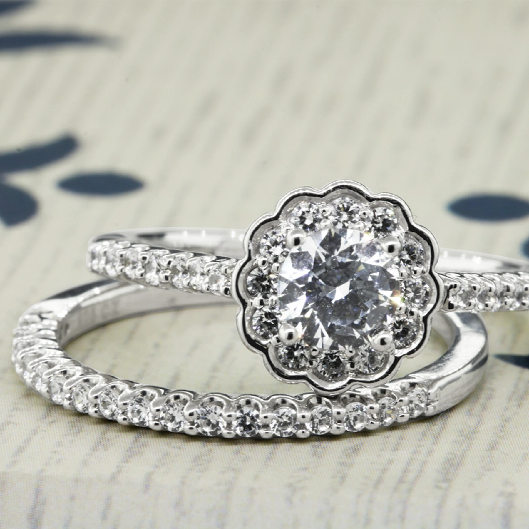 Bree 7/8 Carat T.W. Diamond Round Solitaire Bridal Set - view 1