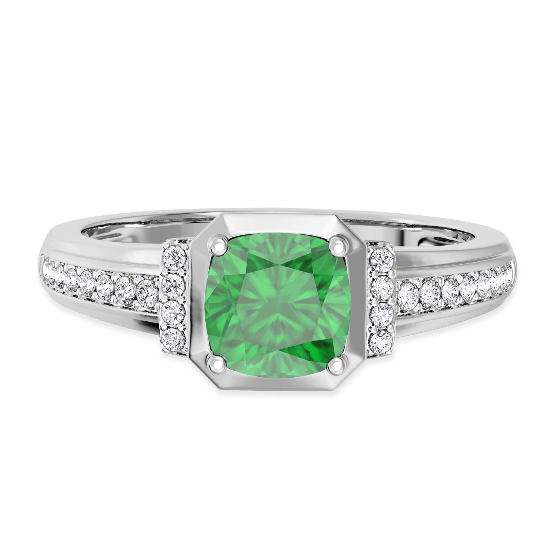 Bryony 1 1/3 CT. T.W. and diamond Engagement Ring Vermeil