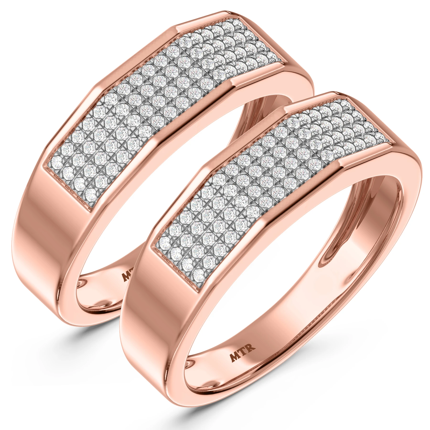 Enamor 5/8 ct tw. Diamond Same Sex Mens Band Set - view 1