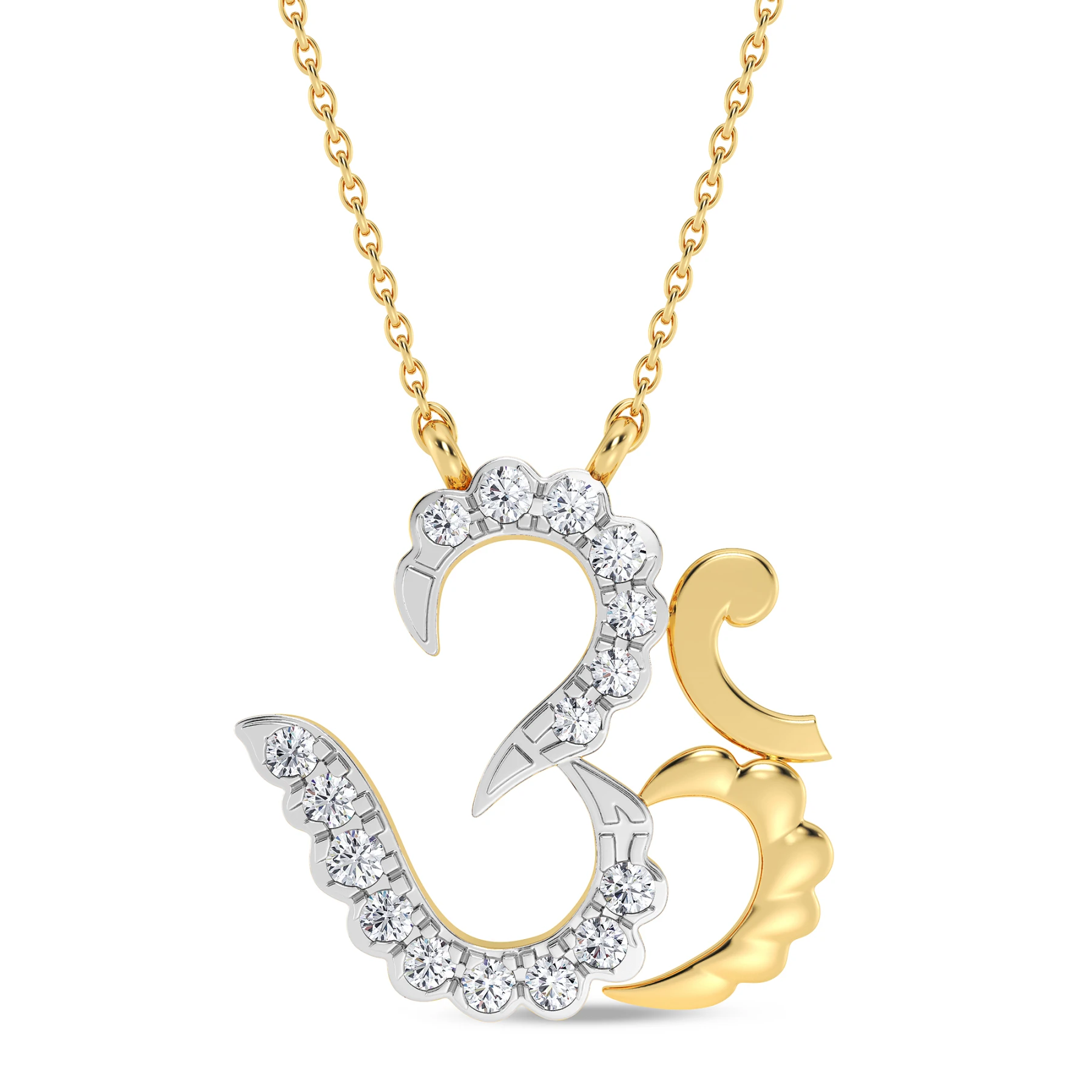 Omkara 1/10 CT. T.W. Lab Grown Diamond Pendant