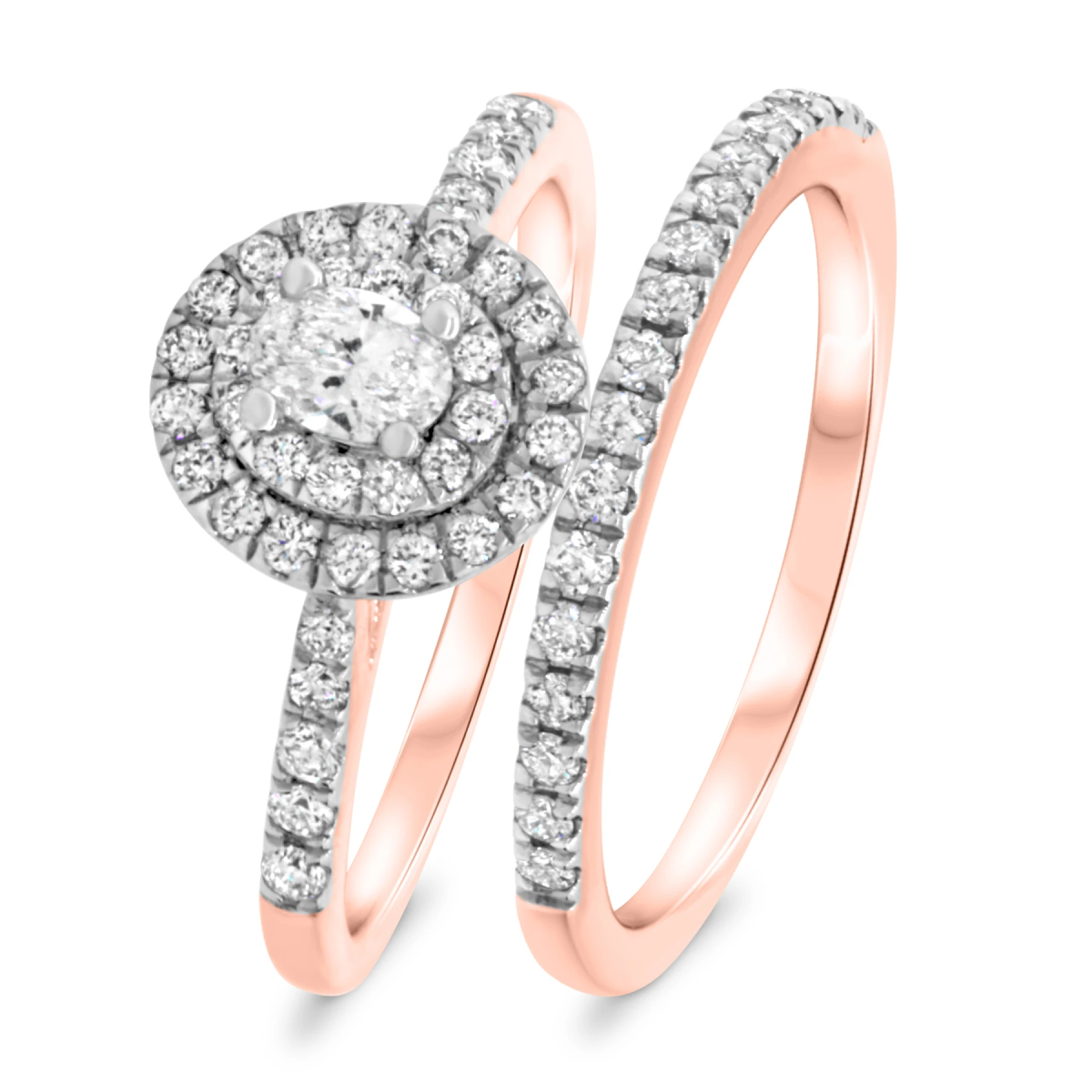 Dean 2/3 Carat T.W. Diamond Oval Solitaire Bridal Set - view 1