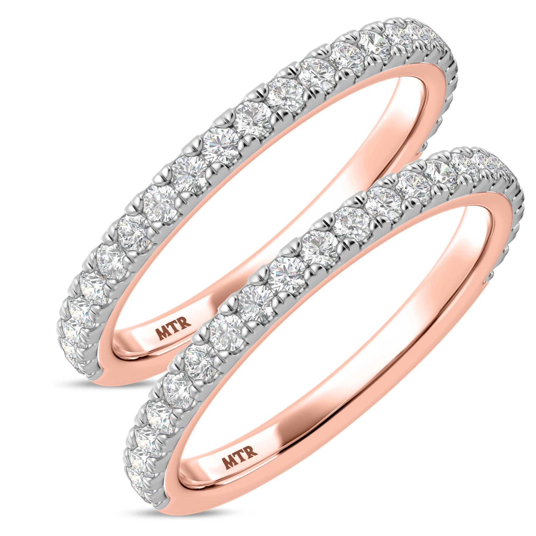 Kailani 7/8 ct tw. Lab Grown Diamond Same Sex Ladies Band Set - view 1