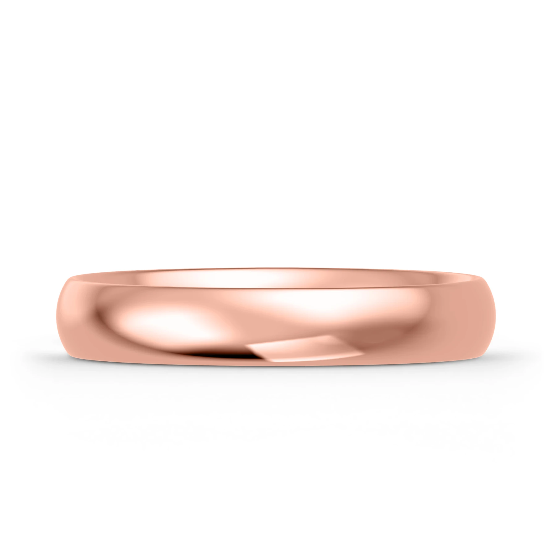 Hudson Comfort Fit-4mm Traditional Mens Wedding Band