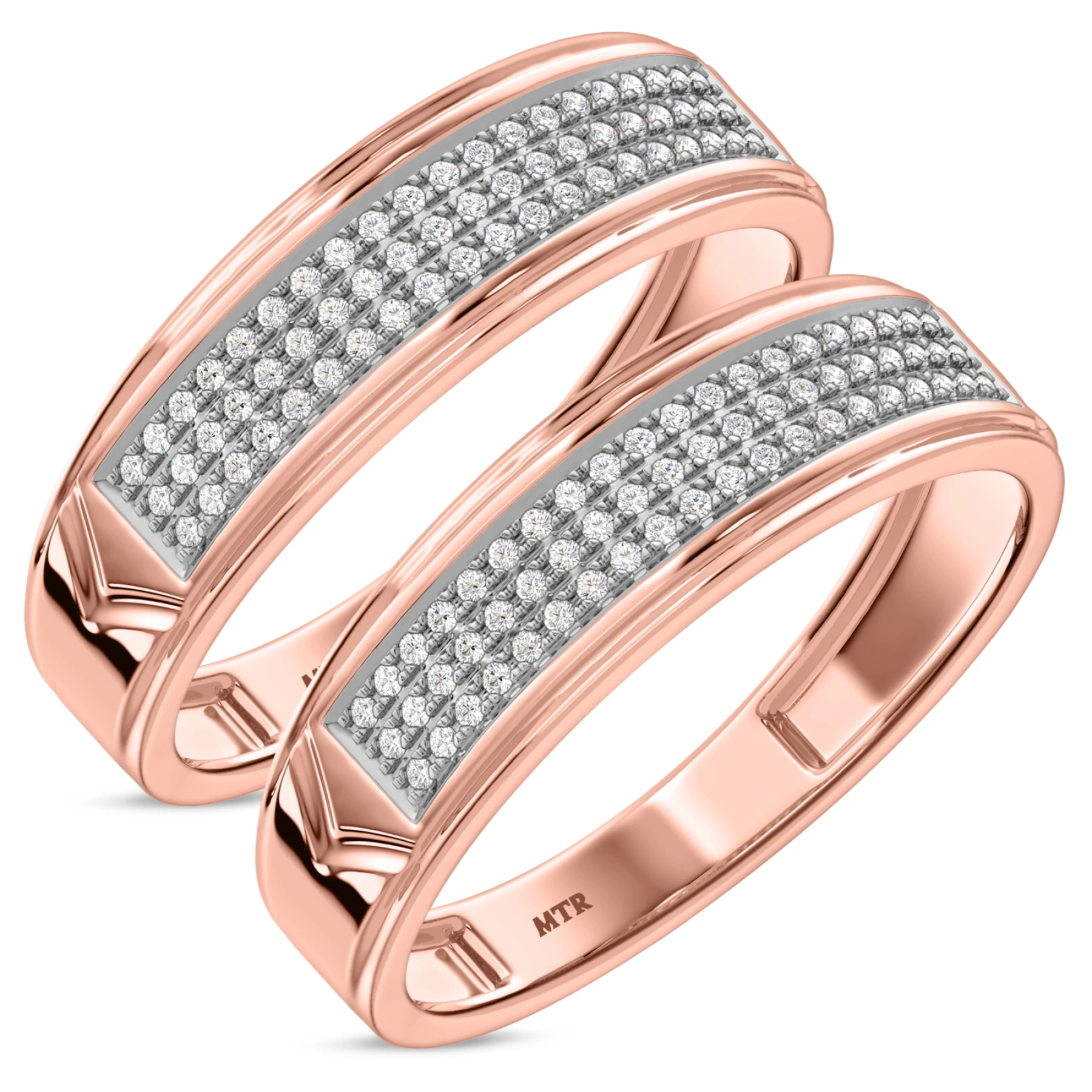 Gracie 1/3 ct tw. Diamond Same Sex Mens Band Set - view 1