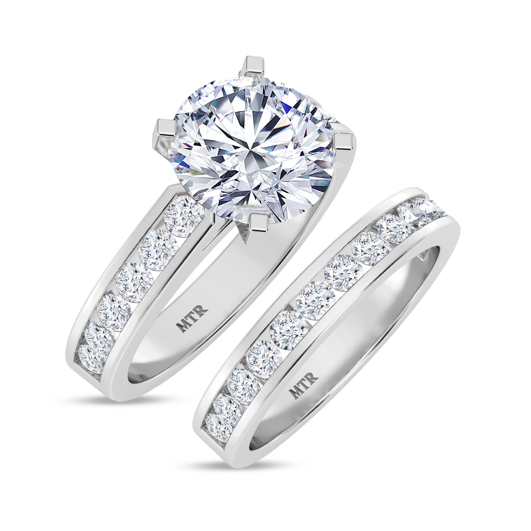 Lesha 4 1/5 ct tw. Lab Grown Diamond Round Bridal Set Vermeil