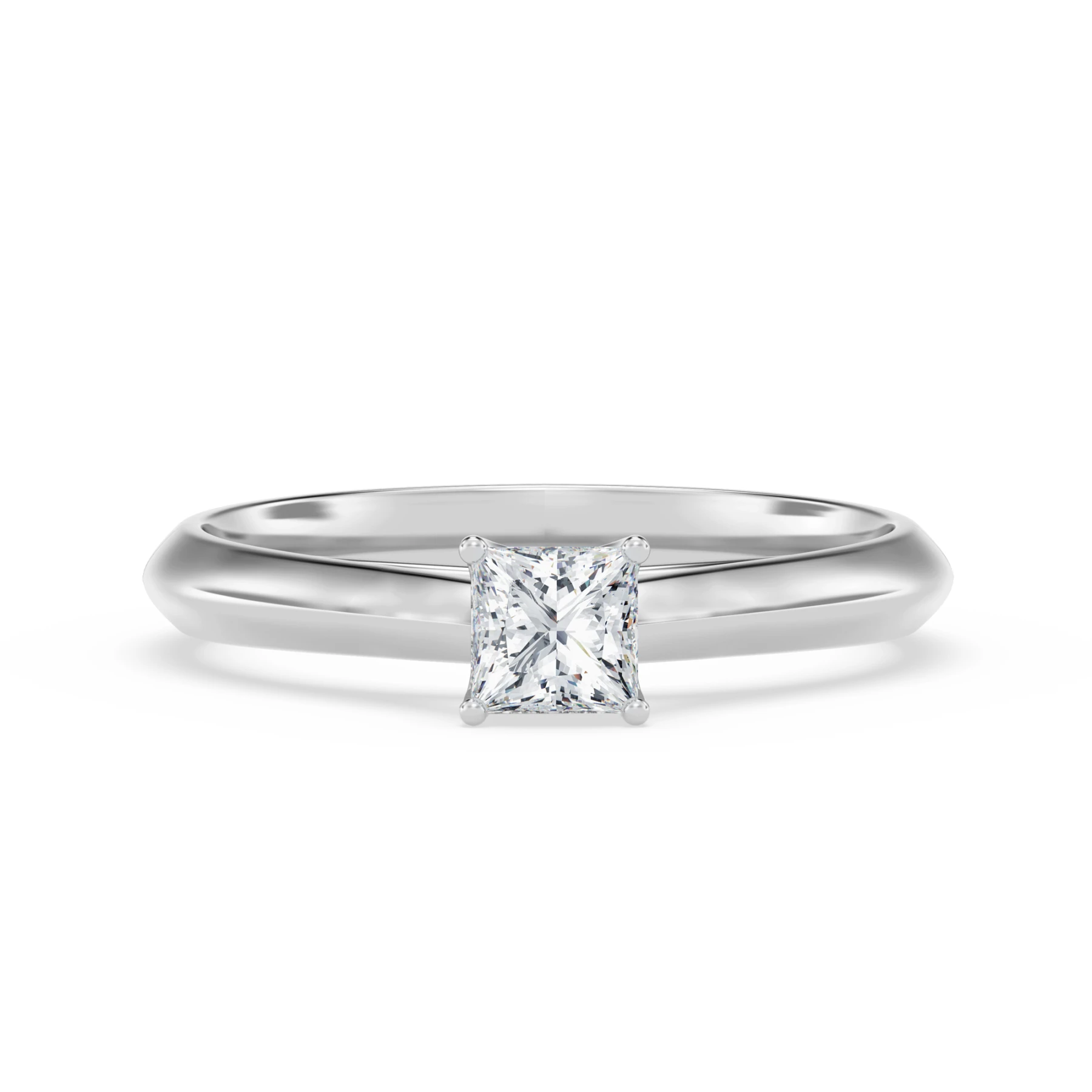 Jena 1/4 ct tw. Lab Grown Diamond Princess Solitaire Engagement Ring Vermeil