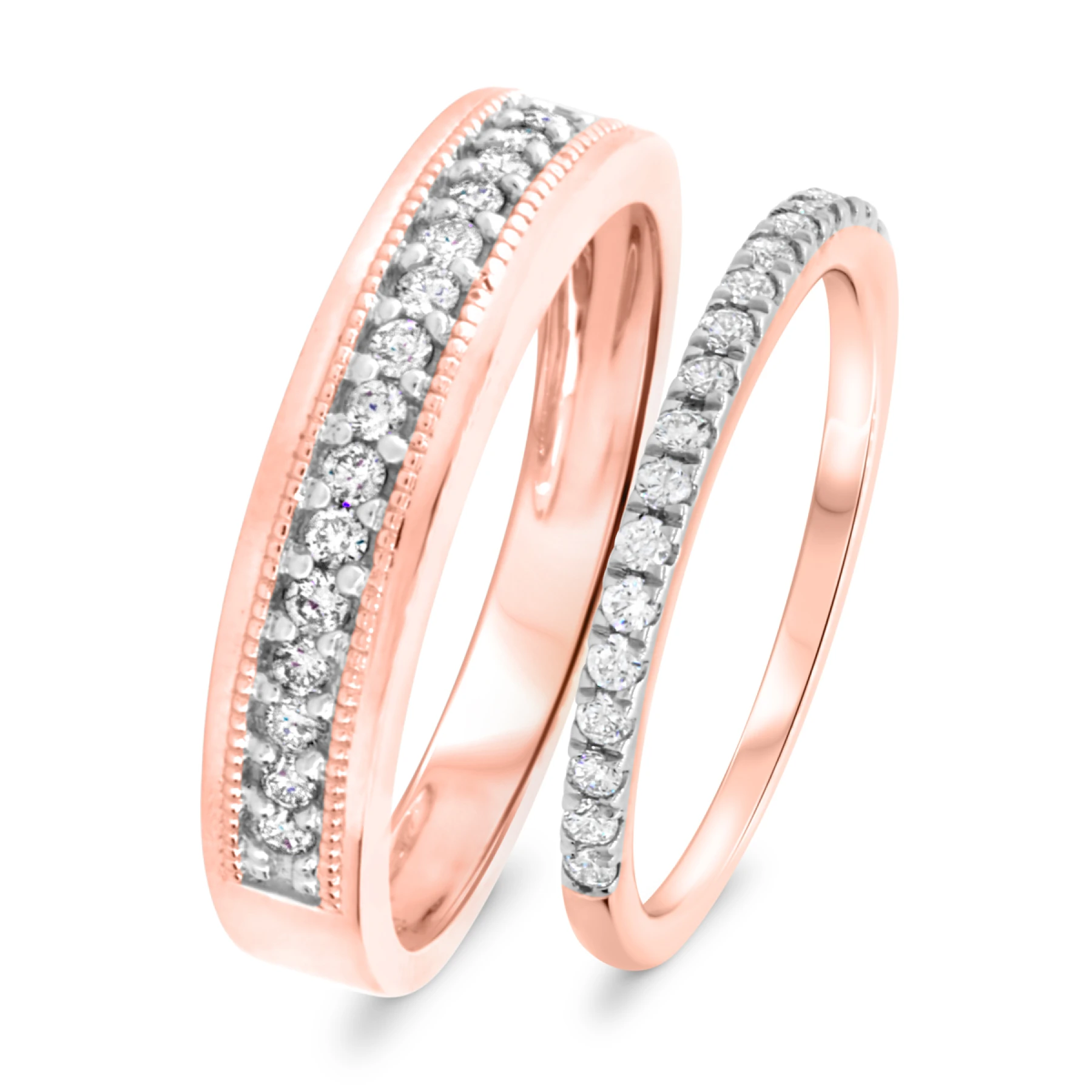 Kalani 1/2 ct tw. Diamond Wedding Band Set - view 1