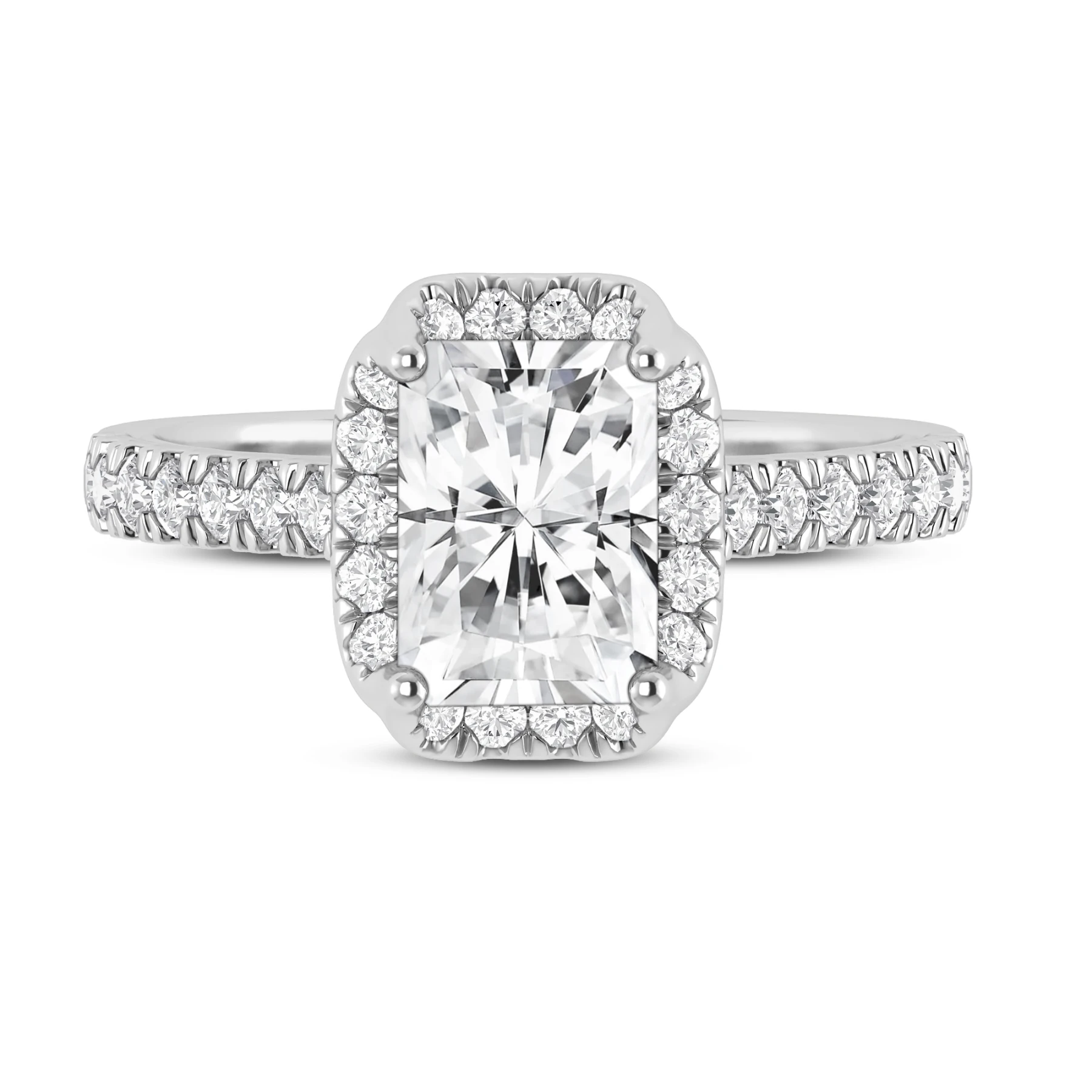 Daisy 2 1/2 ct tw. Radiant Solitaire Engagement Ring