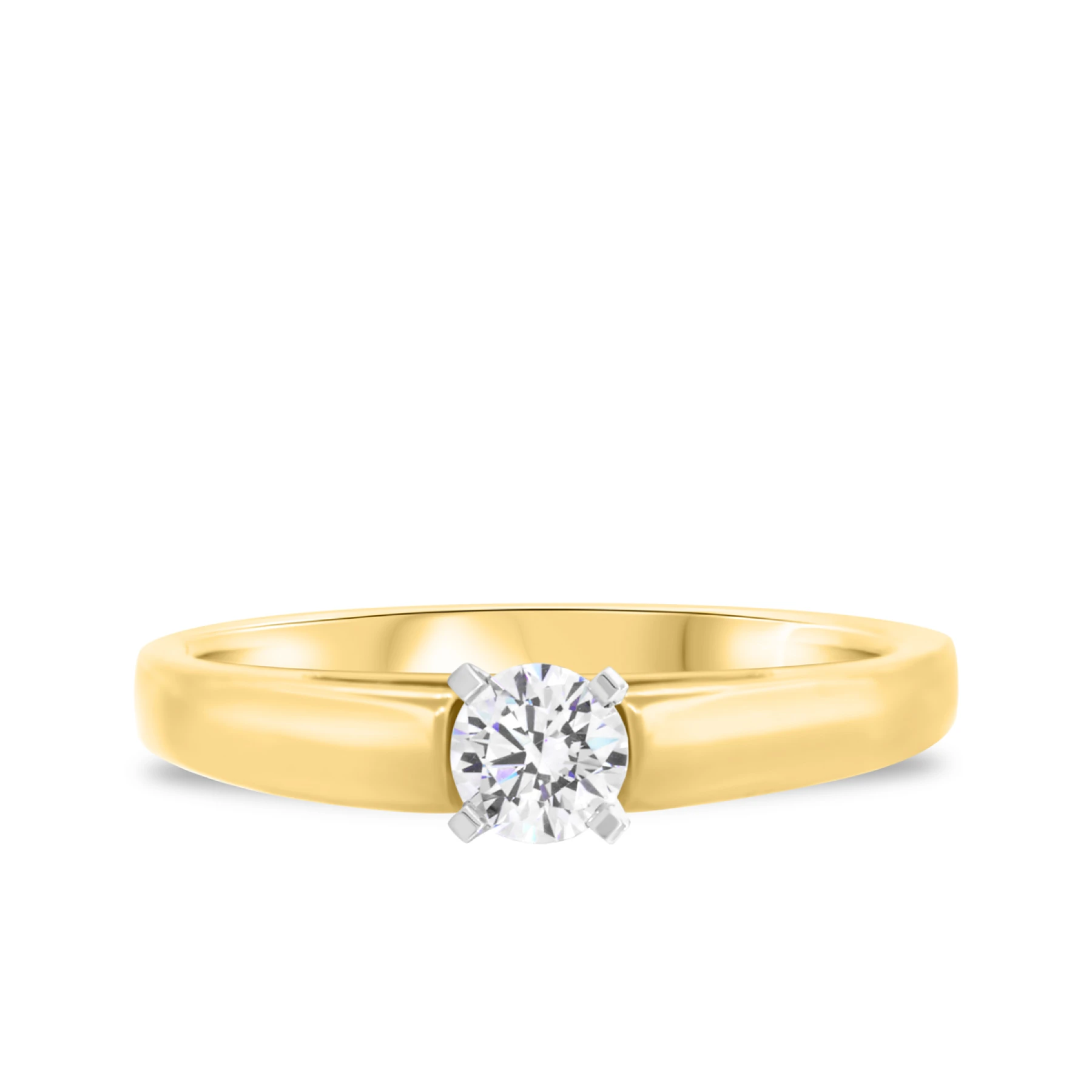 Jandi 1/2 ct tw. Lab Grown Diamond Round Solitaire Engagement Ring Vermeil