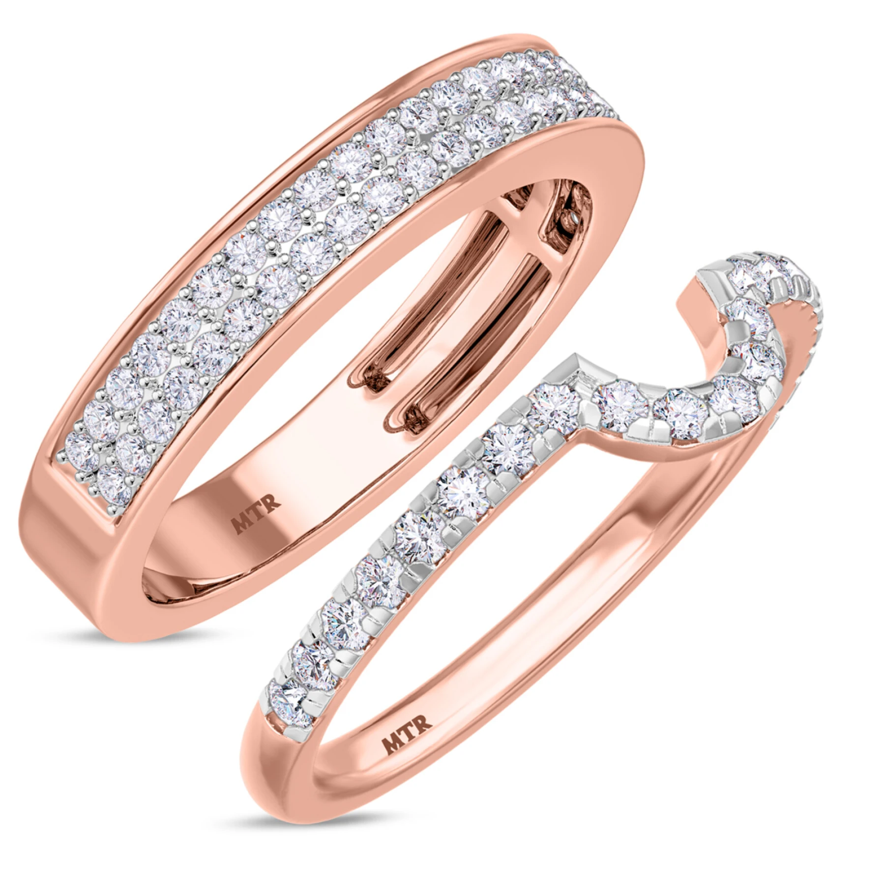 Zorya 3/4 ct tw. Diamond Wedding Band Set - view 1