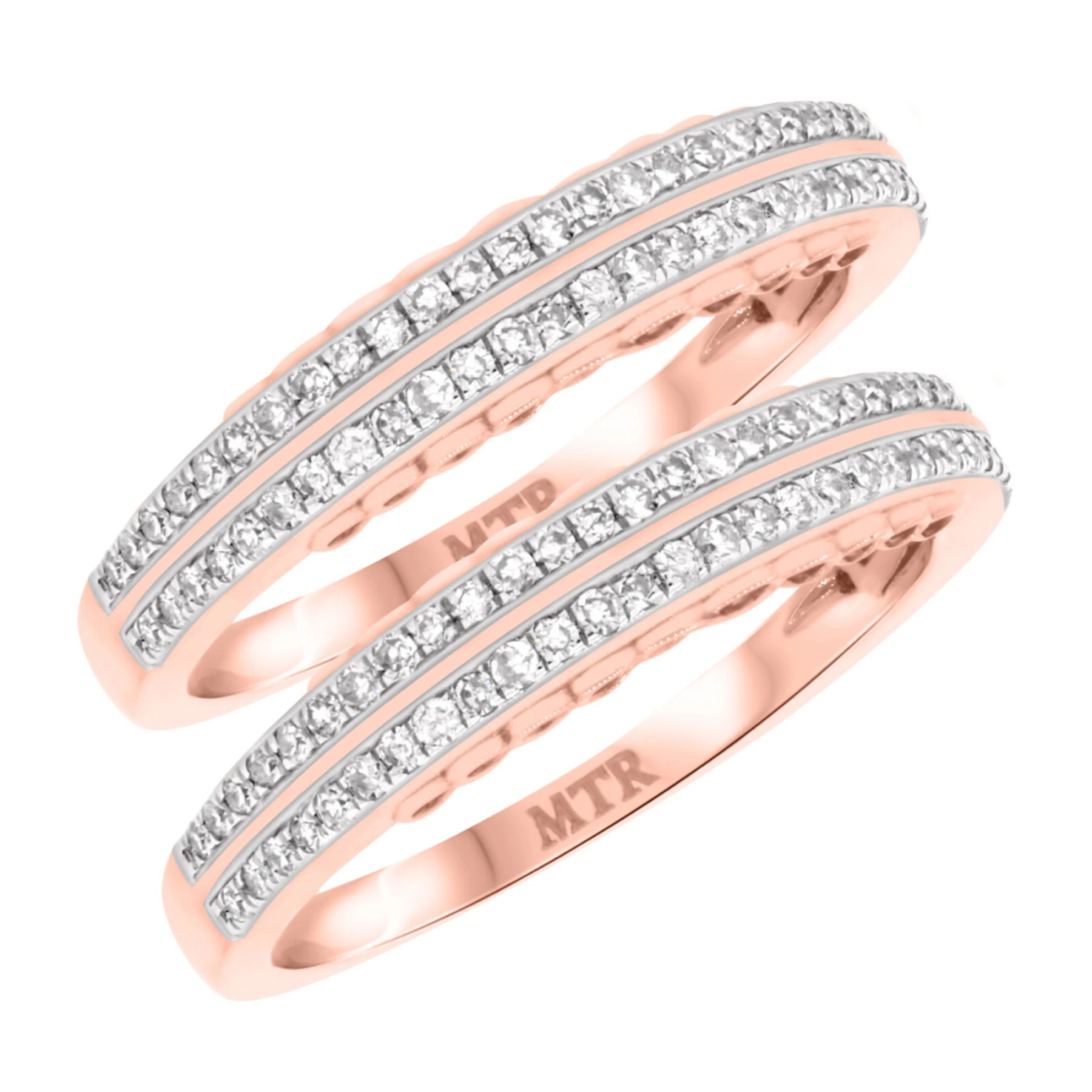 Hope 1/2 ct tw. Diamond Same Sex Ladies Band Set - view 1