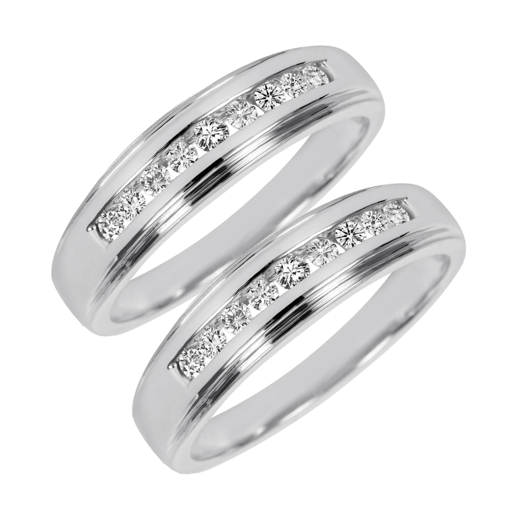 Encina 3/8 ct tw. Diamond Same Sex Mens Band Set - view 1